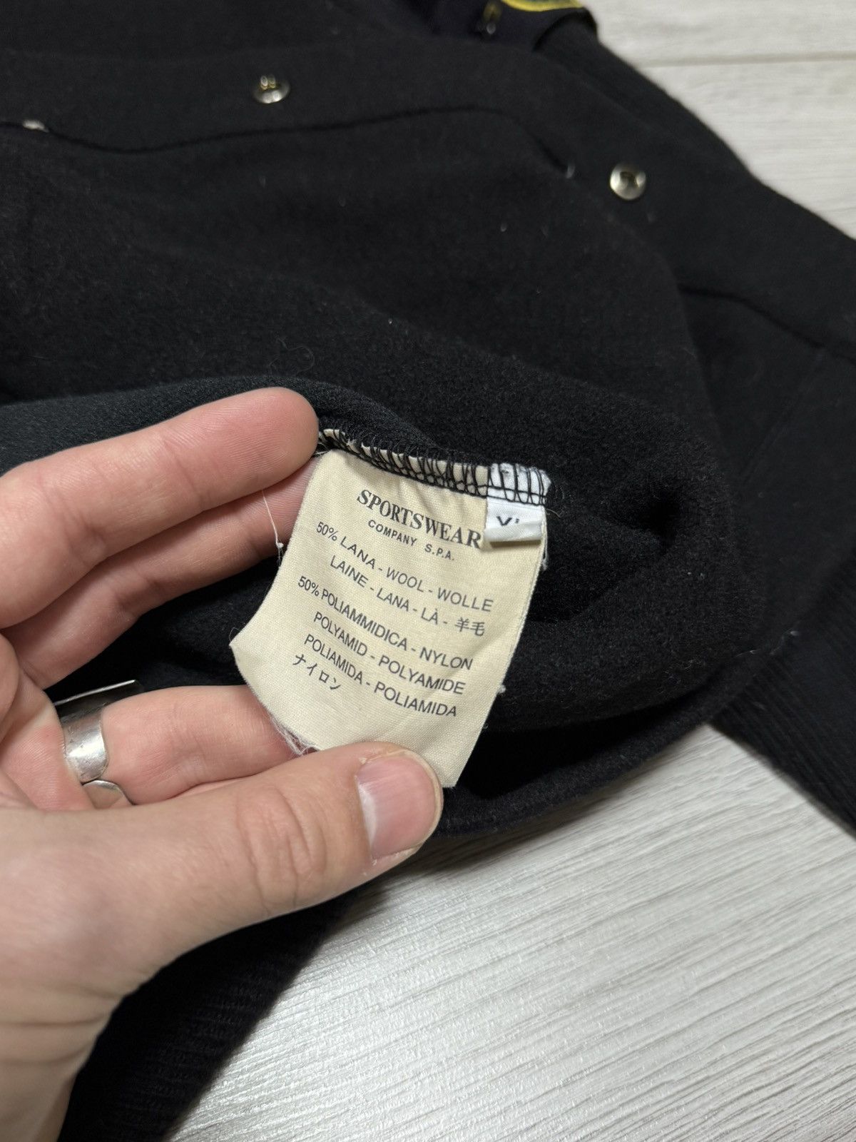 Stone Island Stone Island 00 vintage wool overshot buttons pocket jacket Size US XL / EU 56 / 4 - 10 Thumbnail