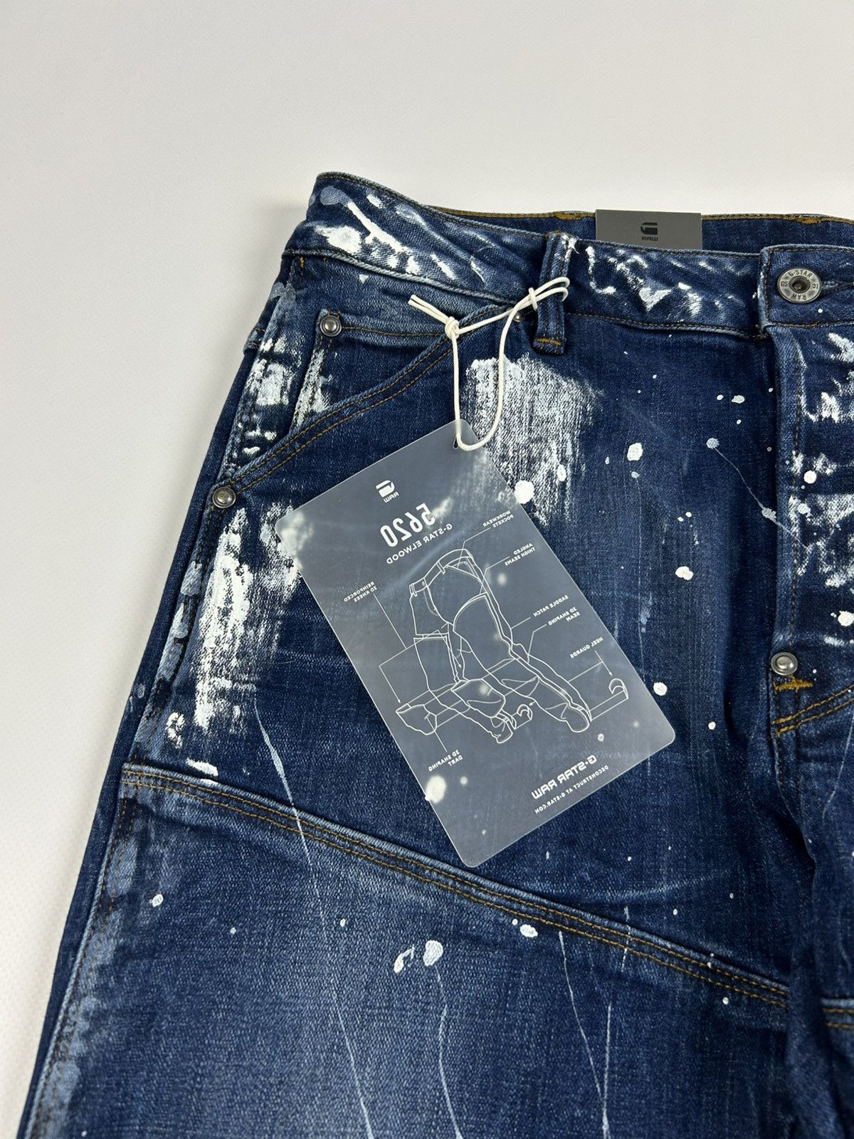 G-Star G-star raw 3D denim paint stains jeans Size US 32 / EU 48 - 7 Thumbnail