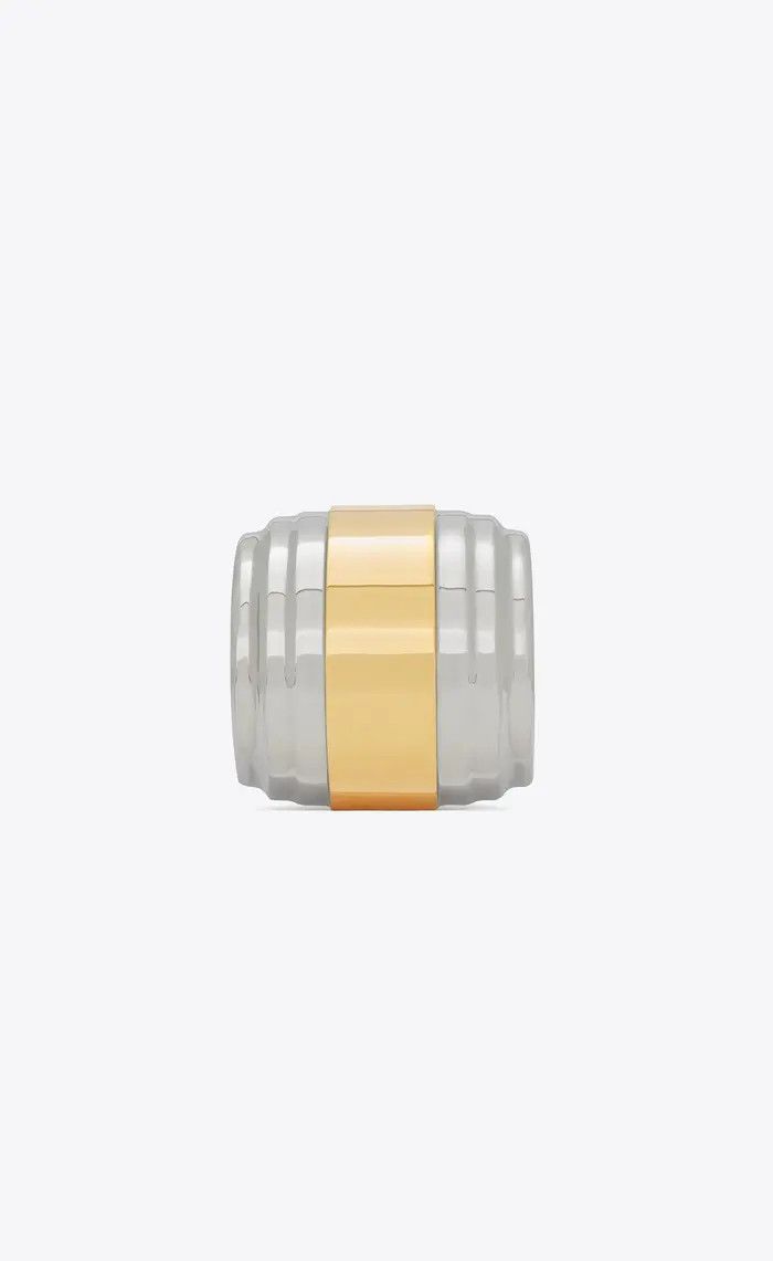 Saint Laurent Paris o1b1hav110425 756780 Size: M / Wheel Cuff Metal Bracelet Size ONE SIZE - 5 Thumbnail