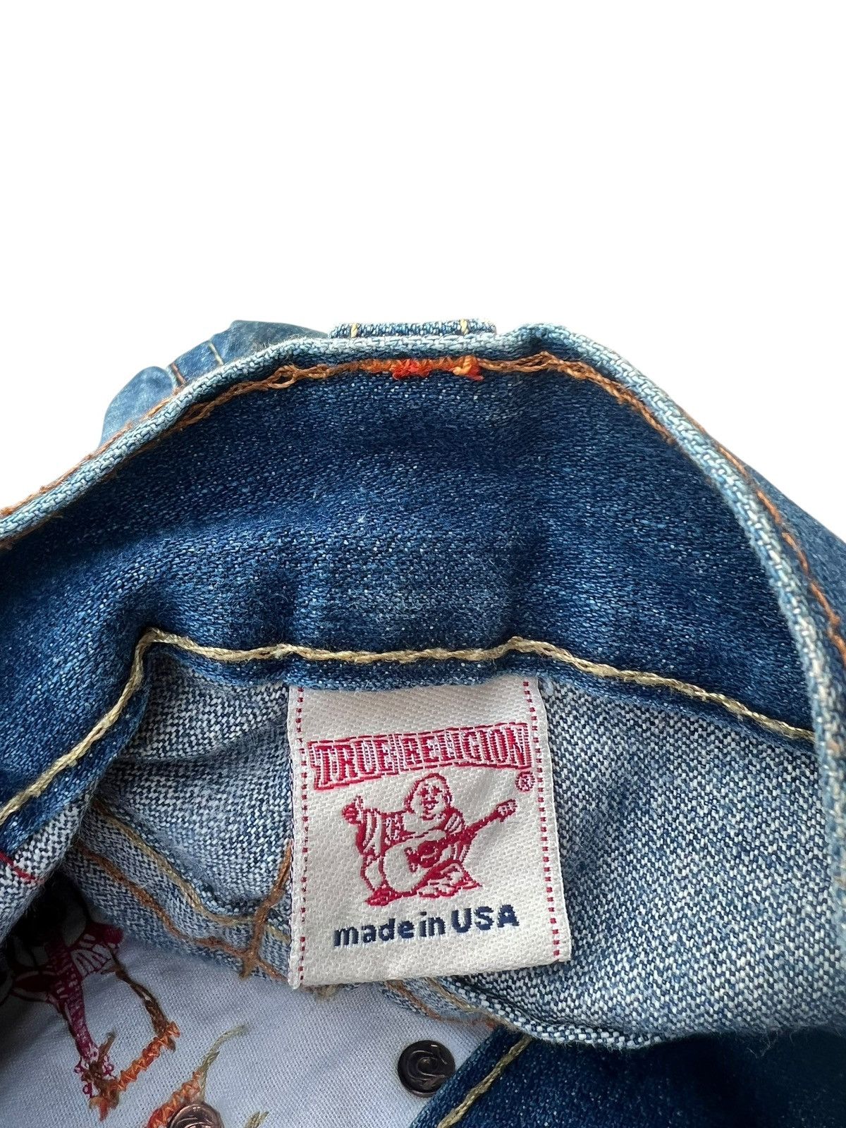 True Religion Vintage 2000s True Religion JOEY Distress Denim Flare Jeans Size US 30 / EU 46 - 22 Thumbnail