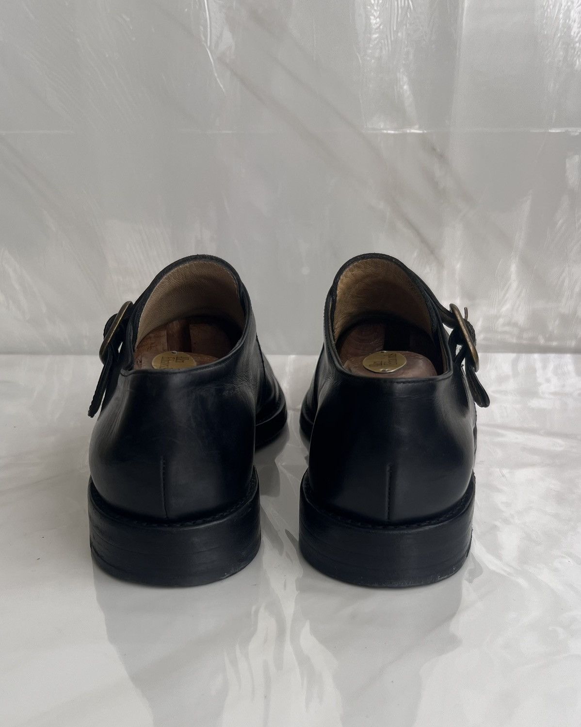 Paraboot Paraboot black leather single monk strap Dress shoes Size US 9 / EU 42 - 9 Thumbnail