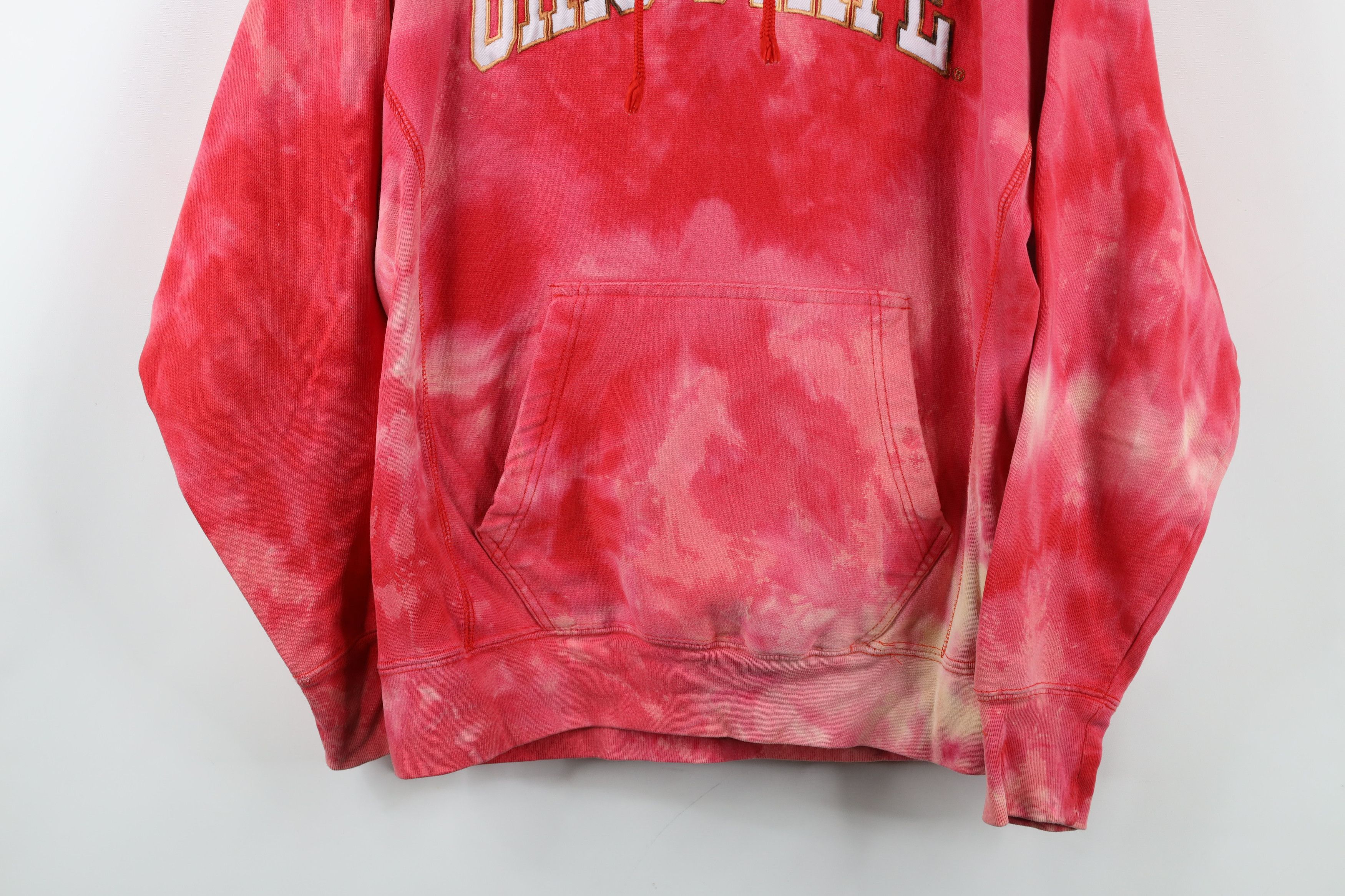 Vintage Vintage 90s Spell Acid Wash Ohio State University Hoodie Red Size US M / EU 48-50 / 2 - 3 Thumbnail