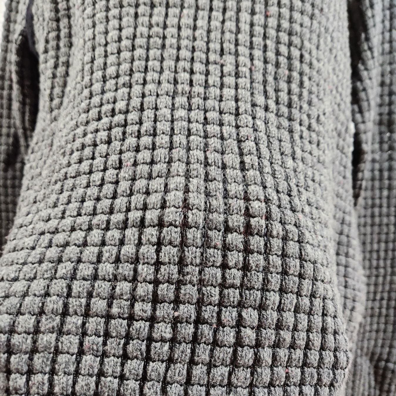 Other a.n.a Gray Knit Black Contrasting Trim Sweater Top Large Size L / US 10 / IT 46 - 2 Thumbnail