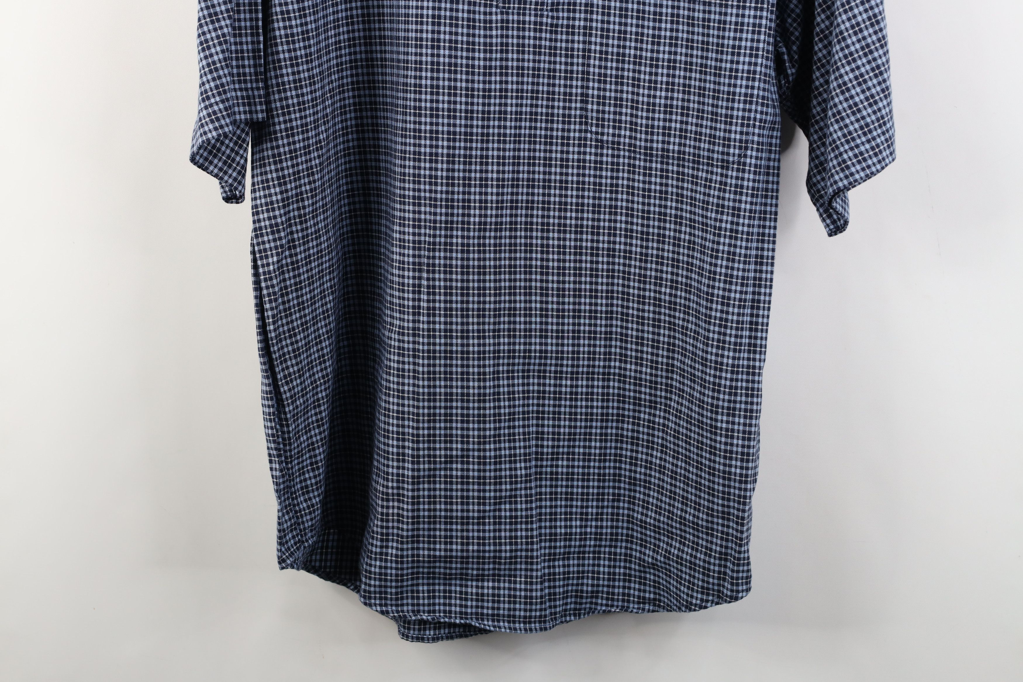 Vintage Vintage 90s Streetwear Knit Golf Polo Shirt Blue Plaid Size US M / EU 48-50 / 2 - 3 Thumbnail