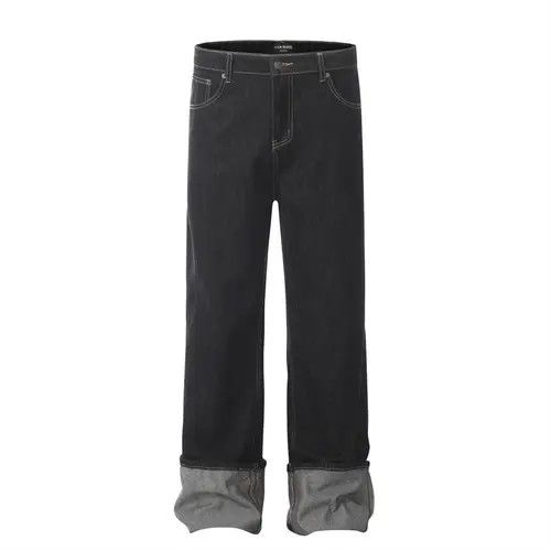 Japanese Brand VIBE Trendy men's contrasting stitched loose casual jeans Size US 32 / EU 48 - 1 Thumbnail