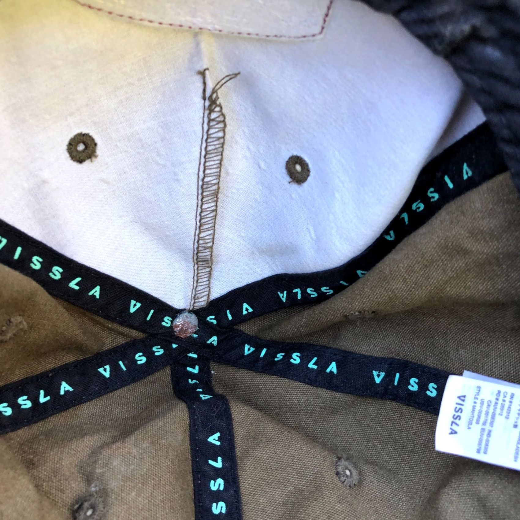 Vissla VISSLA Baseball Hat Men's One Size Adjustable Cap Brown Size ONE SIZE - 7 Thumbnail