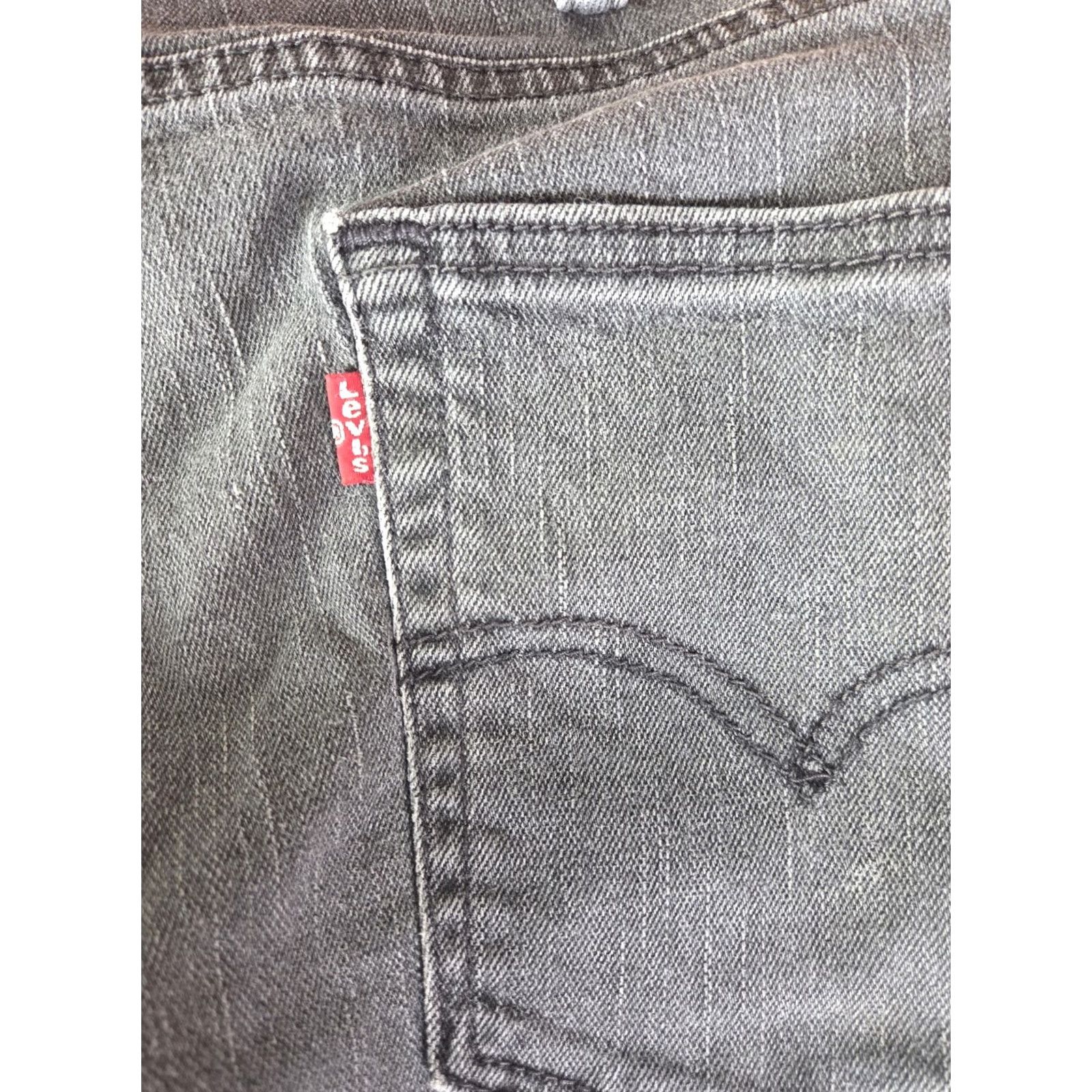 Levi's Levi's 514 Jeans Men Black Denim Straight Leg Regular 38x32 Belt Loops 5-Pocket Distressed Not N/A Size US 38 / EU 54 - 5 Thumbnail