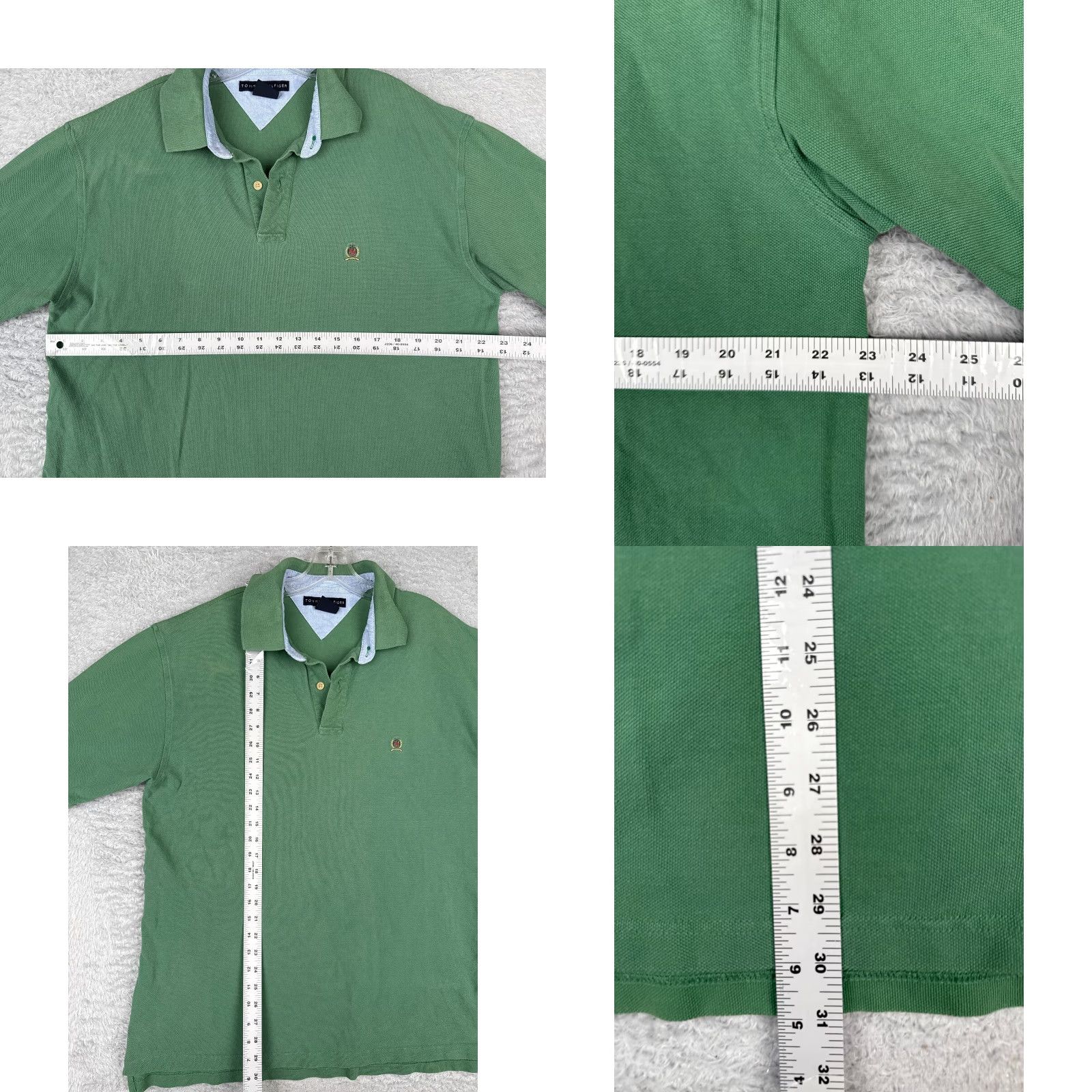 Tommy Hilfiger Tommy Hilfiger Polo Shirt Men 2XL Green Short Sleeve Jersey Crest Shirt Slim Fit Casual Polo Mens Size US XXL / EU 58 / 5 - 8 Thumbnail