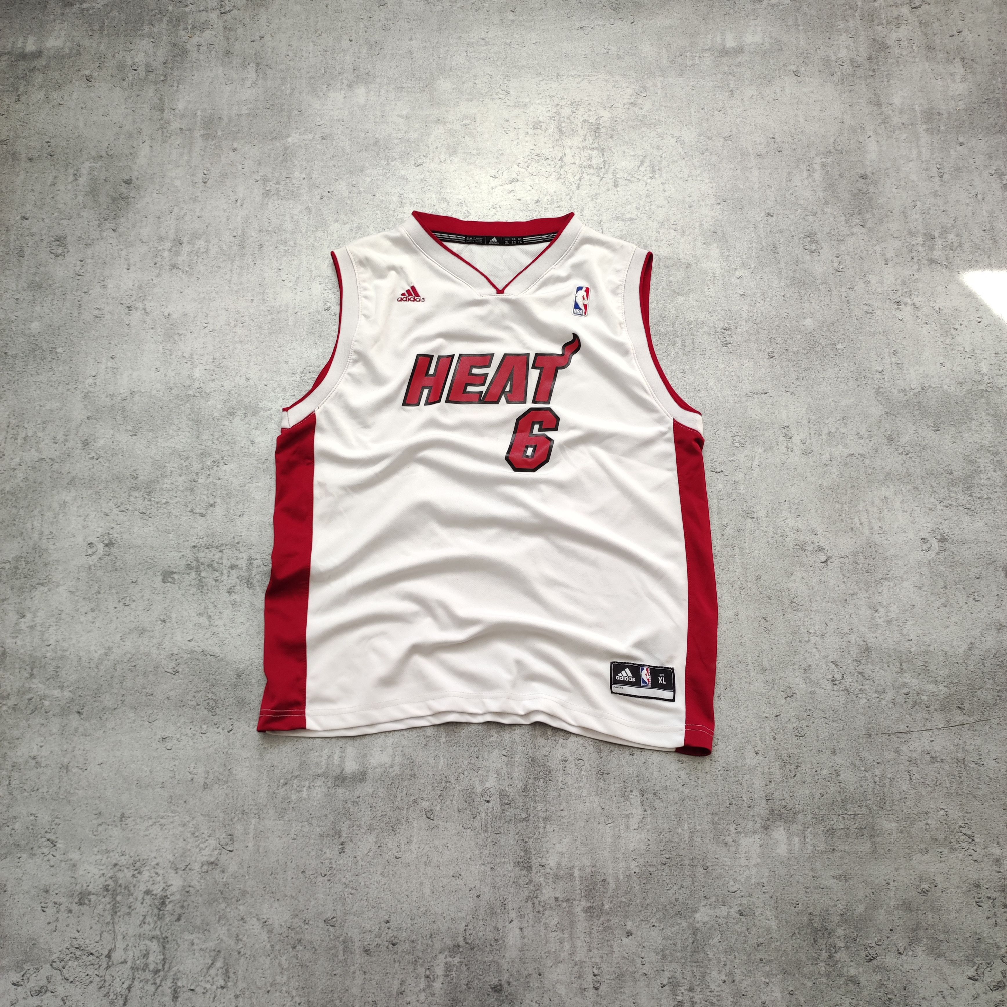 RARE NBA Miami Heat x Adidas #6 James Basketball Jersey