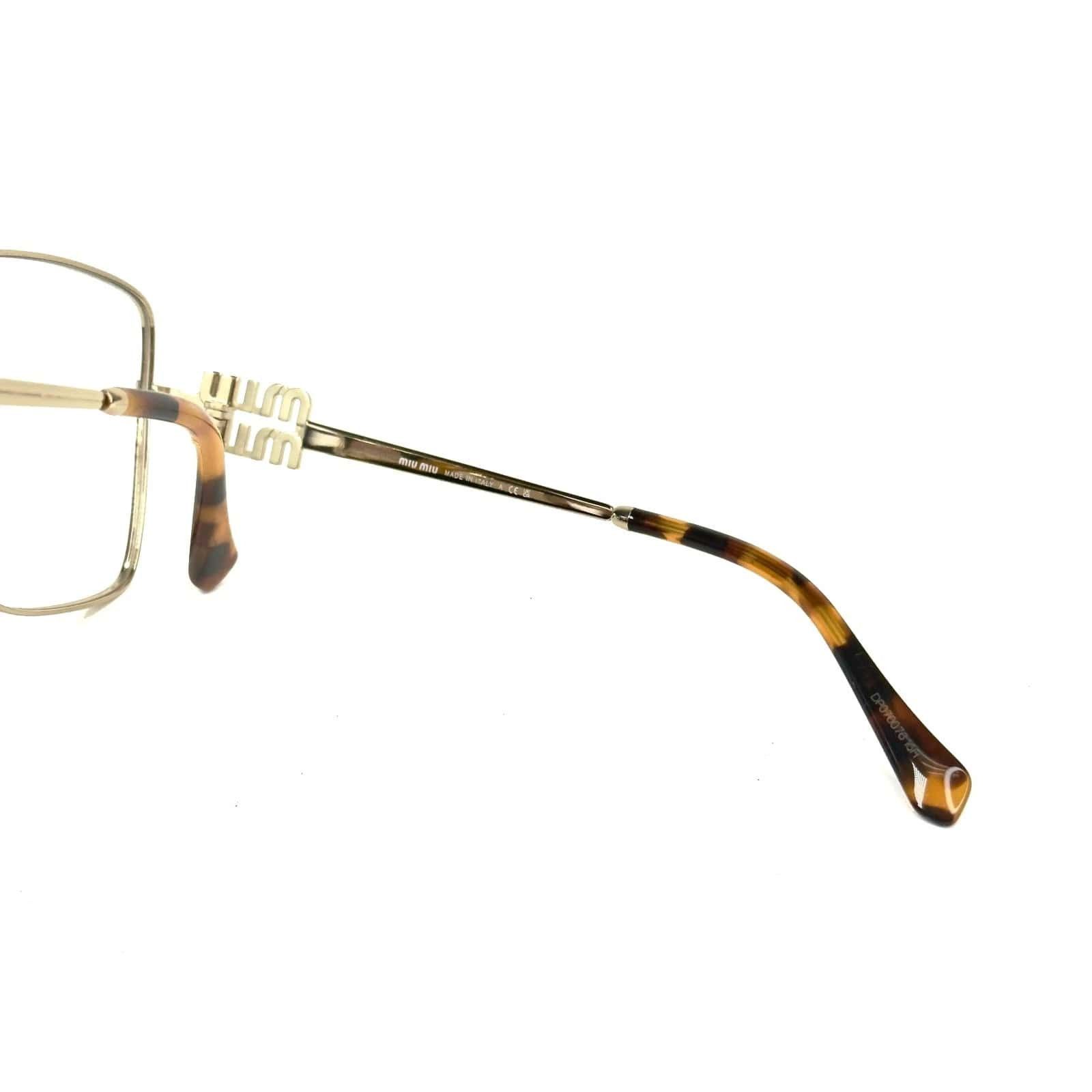 Miu Miu MIU MIU 51X LOGO MU51XV Rectangle Metal Optical Frame Size ONE SIZE - 7 Thumbnail
