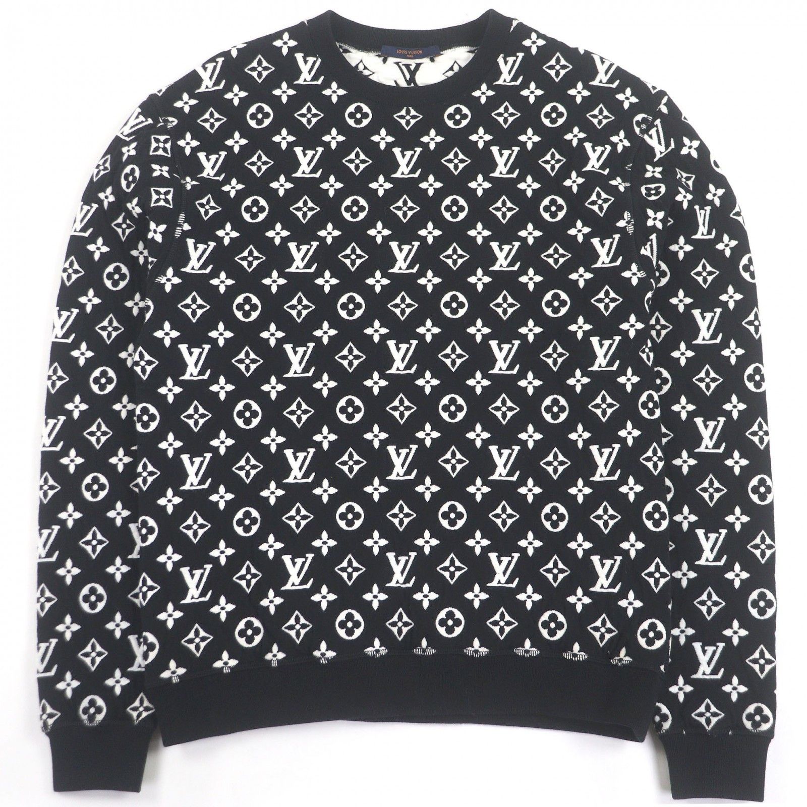 Louis Vuitton Louis Vuitton Louis Vuitton Monogram Jacquard Cotton Sweatshirt Textile Tops DUTY FREE for USA Size ONE SIZE - 1 Thumbnail