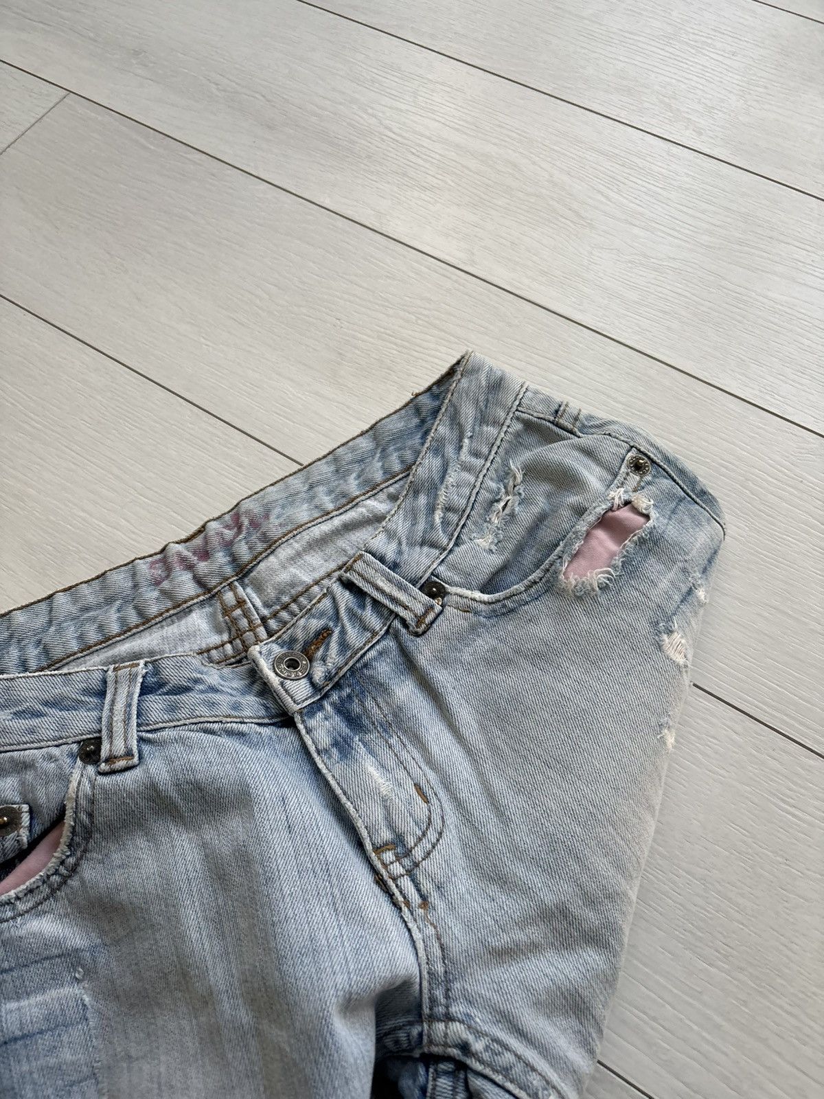 Japanese Brand CRAZY FLARED LGB Y2K JEANS If Six Was Nine Japanese glamour Size US 30 / EU 46 - 6 Thumbnail