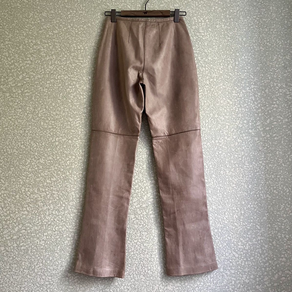 Burberry × Burberry Prorsum Roberto Menichetti AW00 Leather Trousers Size 27" / US 4 / IT 40 - 2 Thumbnail