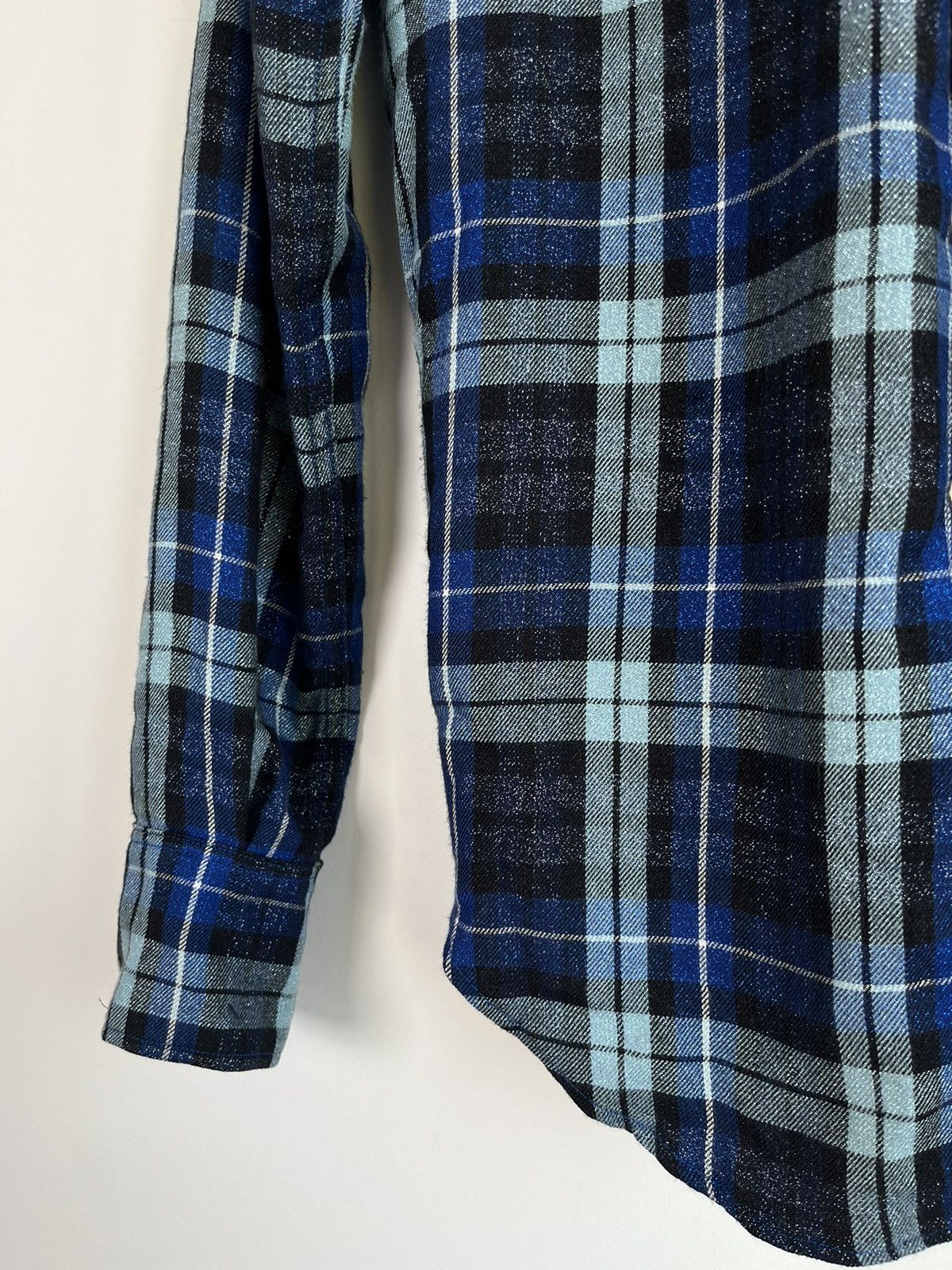 Saint Laurent Paris Saint Laurent Metallic Lurex Shine Western Flannel Shirt Size US S / EU 44-46 / 1 - 7 Thumbnail