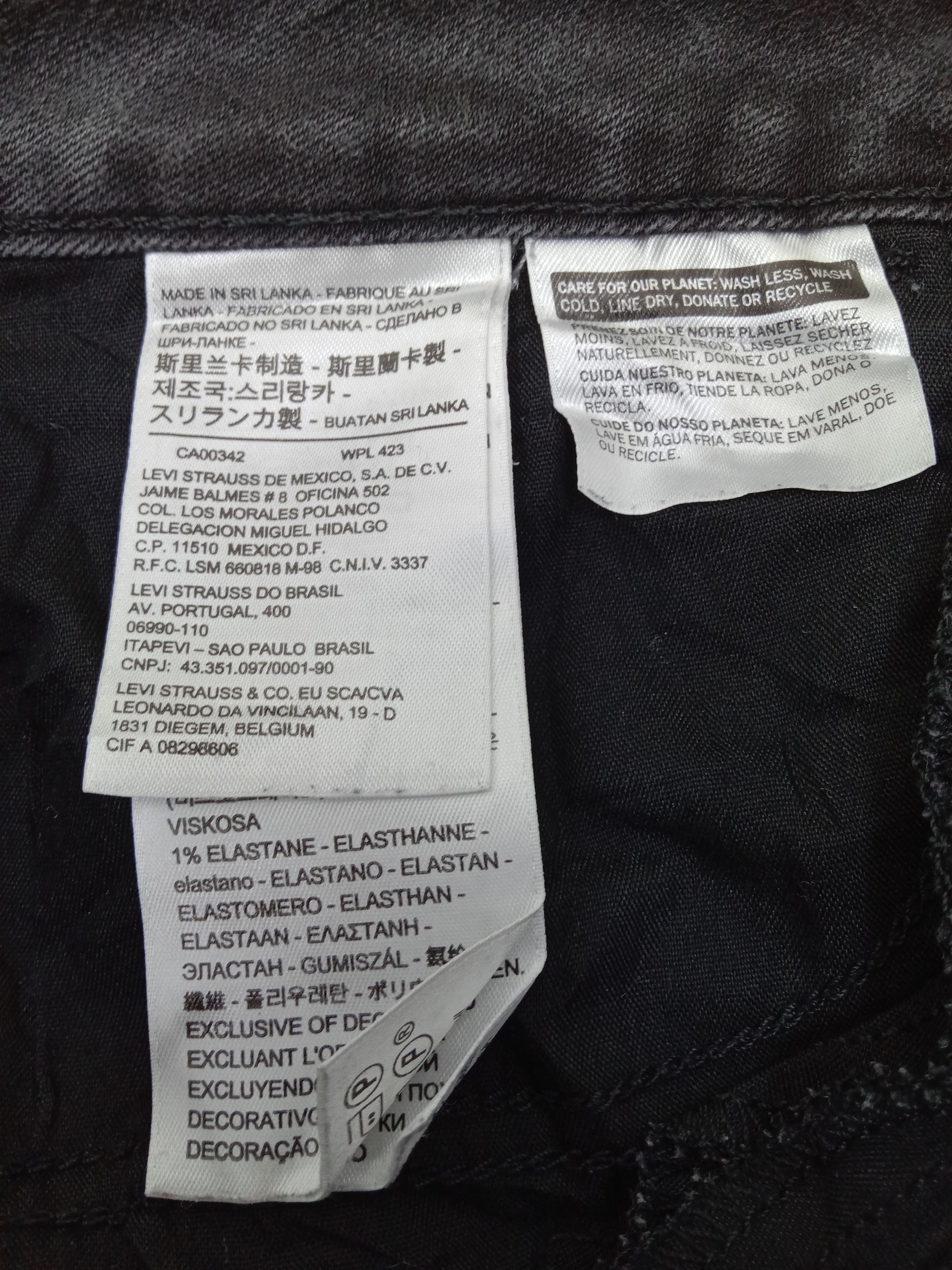 Levi's Vintage Levi's 535 Faded Black Jeans Super Skinny Denim Size 32" / US 10 / IT 46 - 14 Thumbnail
