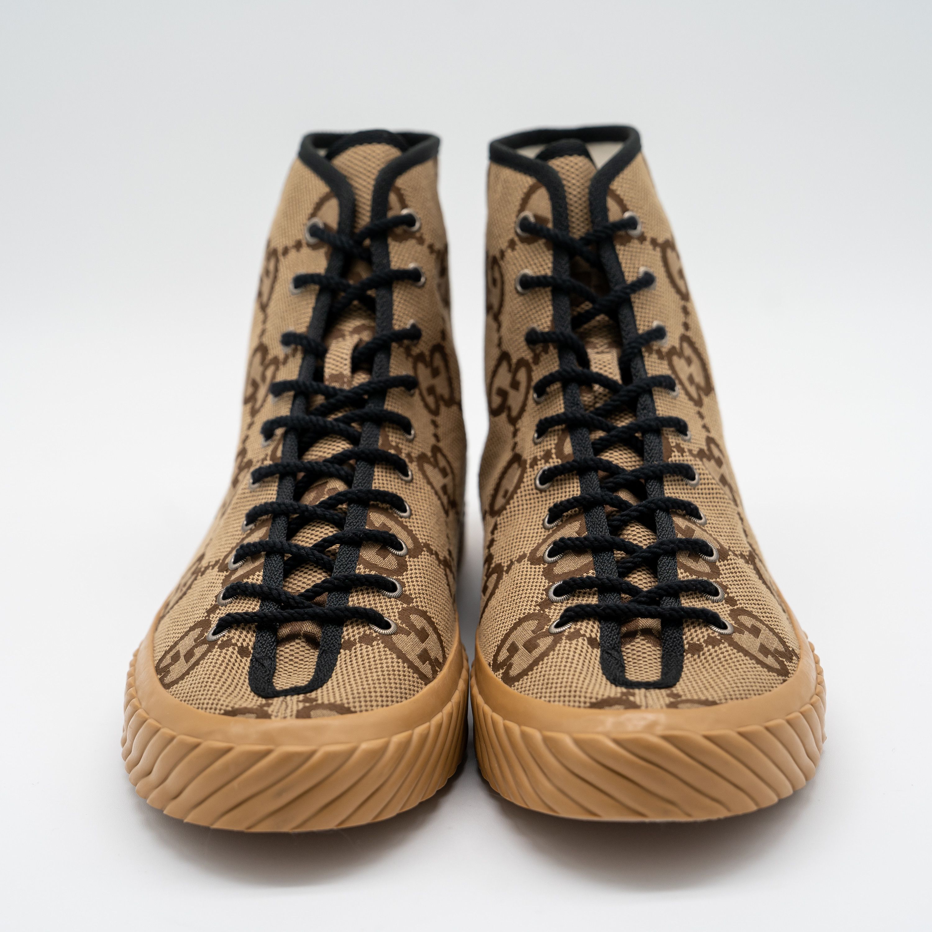 Gucci 16.5G 17 US Gucci GG Canvas High Top Sneakers Brown Size US 15 / EU 48 - 2 Thumbnail