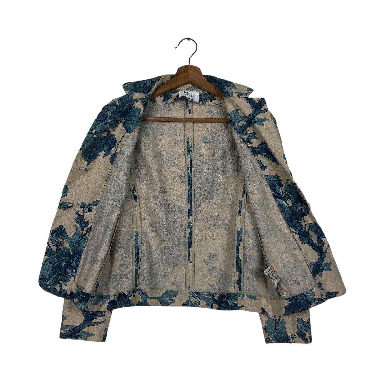 Japanese Brand × Junko Shimada 📌Cropped Biker Jacket 49 Av Junko Shimada Floral Design Size US M / EU 48-50 / 2 - 14 Thumbnail