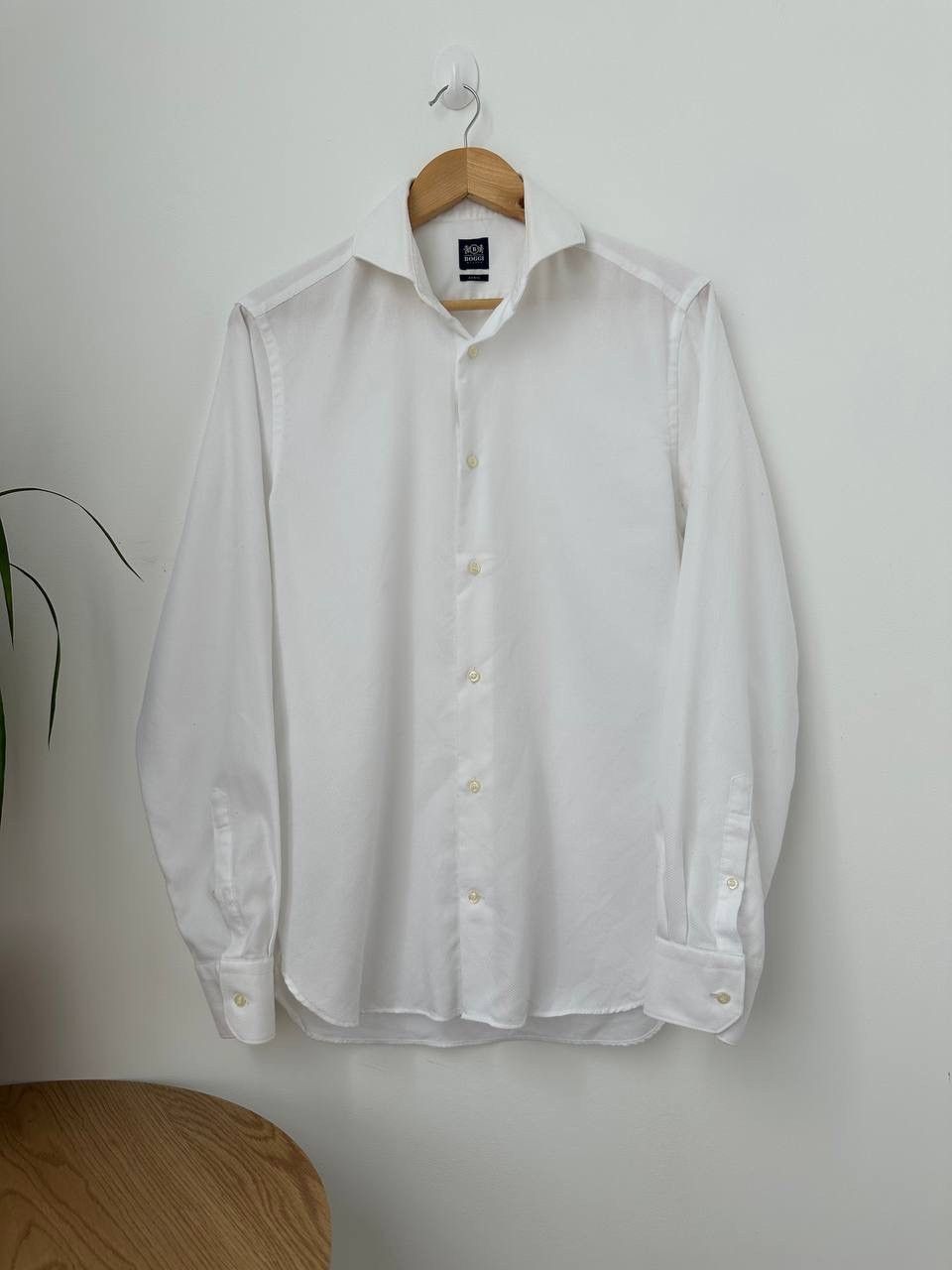 Boggi × Vintage Vintage Boggi Milano Whit Men’s Slim Fit Shirt Size US M / EU 48-50 / 2 - 6 Thumbnail