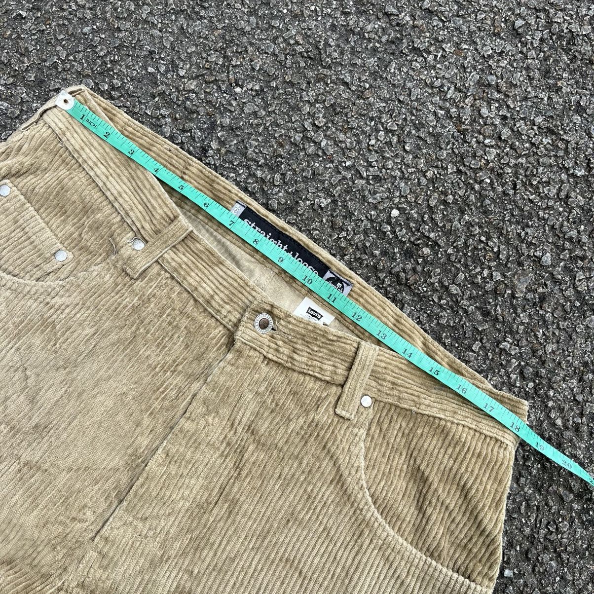 Levi's Vintage 90s Levis Silvertab Brown Corduroy Pants Y2K Baggy Size US 36 / EU 52 - 5 Thumbnail