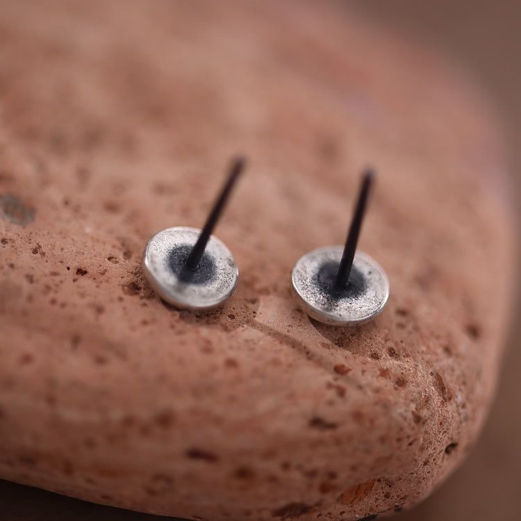 Jewelry Hip-hop Earrings One Pairs Chrome Jewelry Size ONE SIZE - 5 Thumbnail