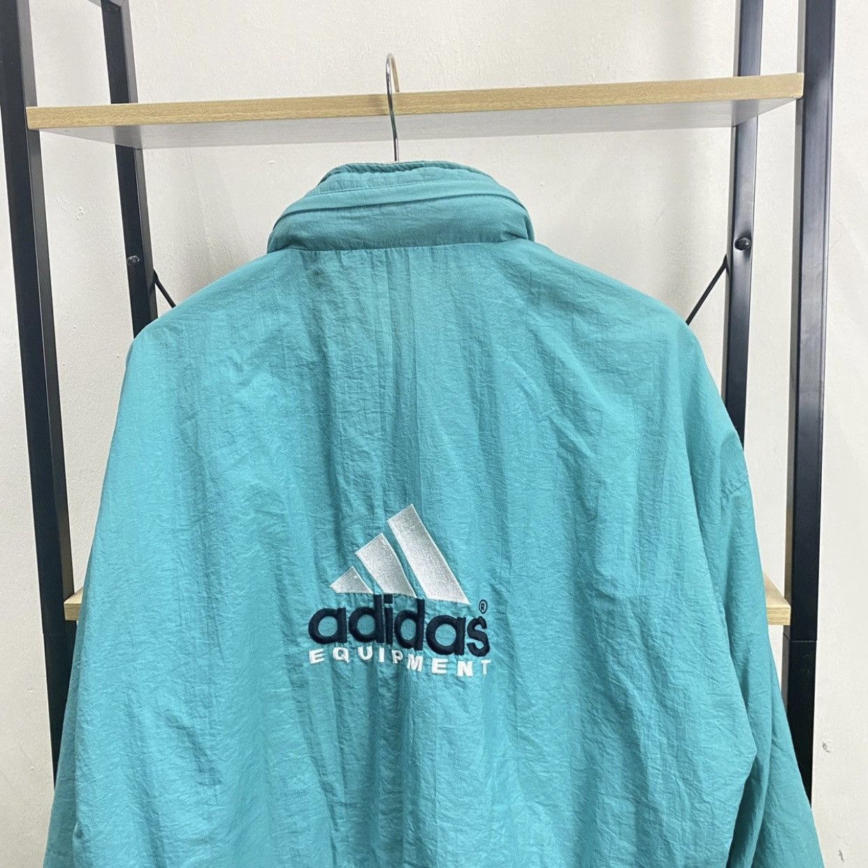 Adidas × Vintage Vintage 90s Adidas Equipment Rain Light Jacket Size S Oversz Size US M / EU 48-50 / 2 - 3 Thumbnail