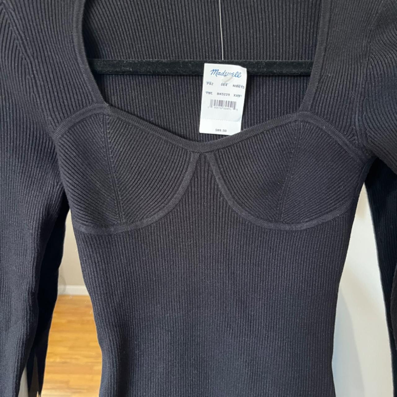 Madewell Madewell Black Wide Rib Sweater Top Size XXS / US 00 / IT 34 - 1 Thumbnail