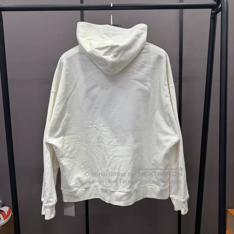 Balenciaga Balenciaga White Hooded Sweatshirt Size US M / EU 48-50 / 2 - 2 Thumbnail