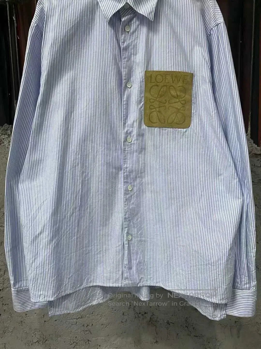 Loewe Loewe Striped Suede Pocket Shirt. Size US M / EU 48-50 / 2 - 4 Thumbnail