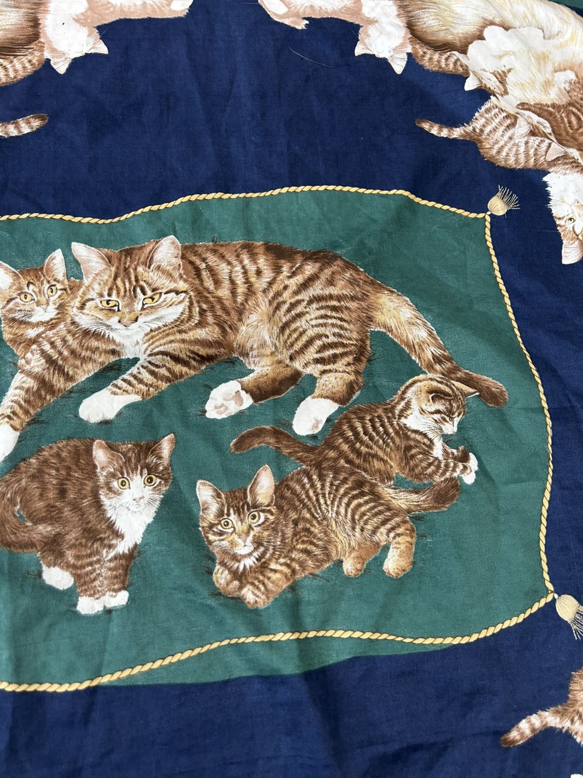 Vintage Vintage scarf cats fullprint shawl Size ONE SIZE - 4 Thumbnail