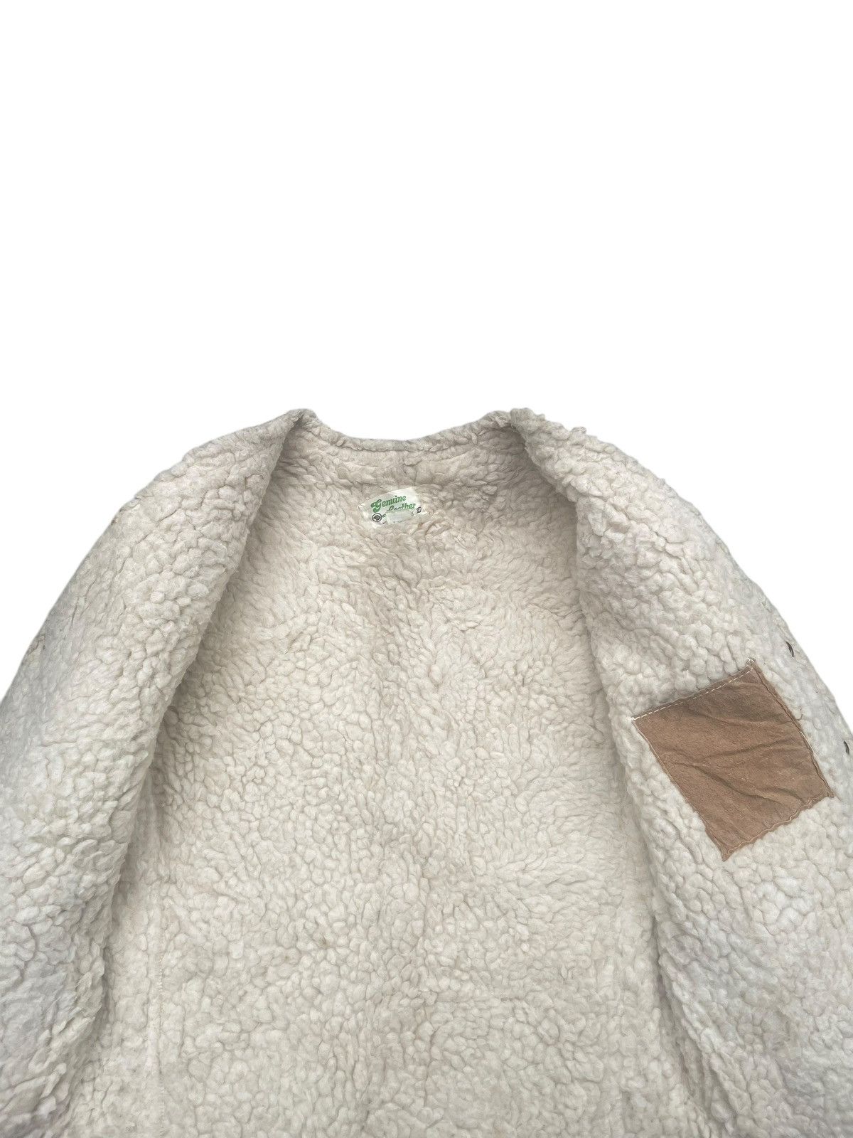 Vintage Vintage Genuine Leather Sherpa Vest Size US XS / EU 42 / 0 - 7 Thumbnail