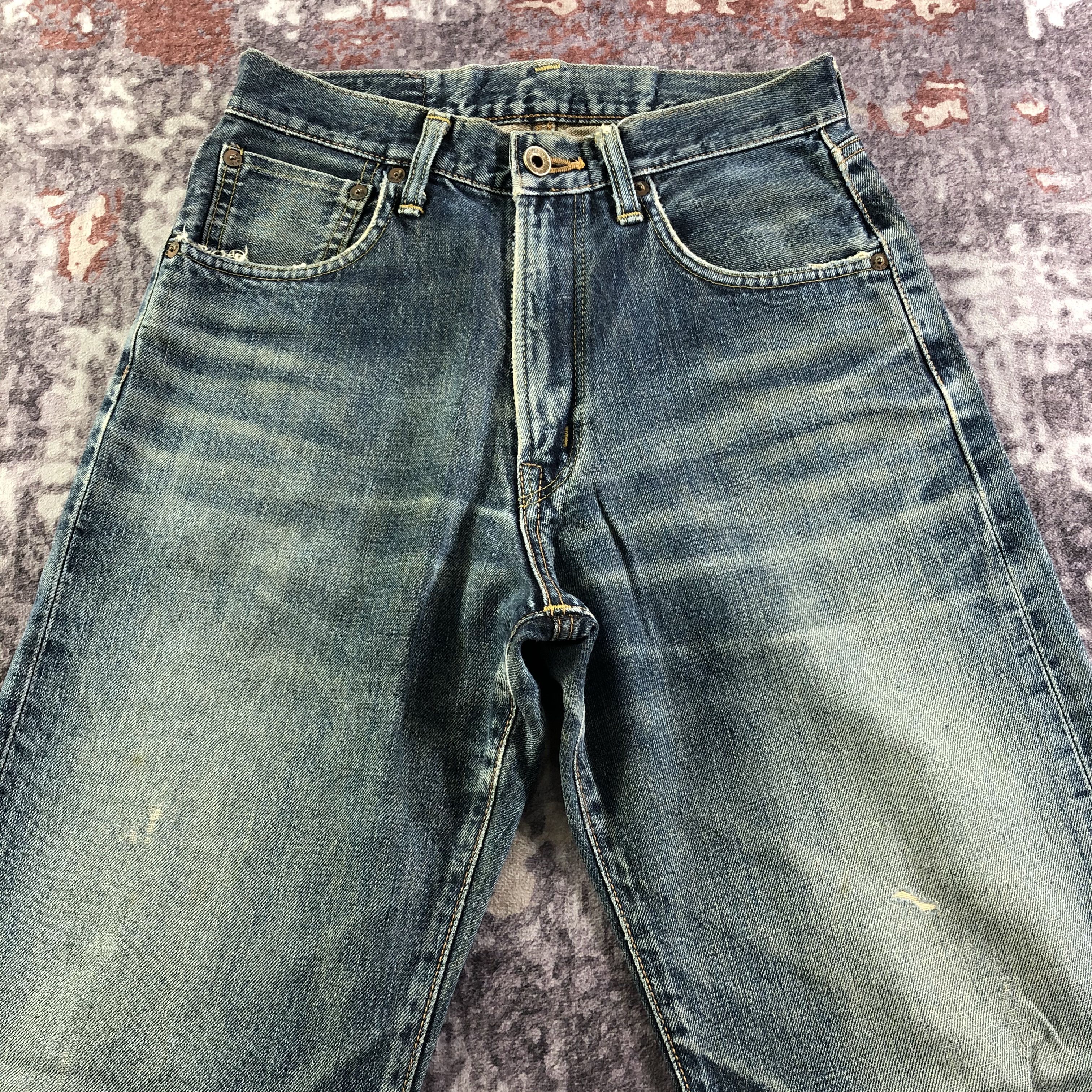 Edwin Vintage Blue Wash Edwin 505 Selvedge Jeans-JM3650 Size US 28 / EU 44 - 3 Thumbnail