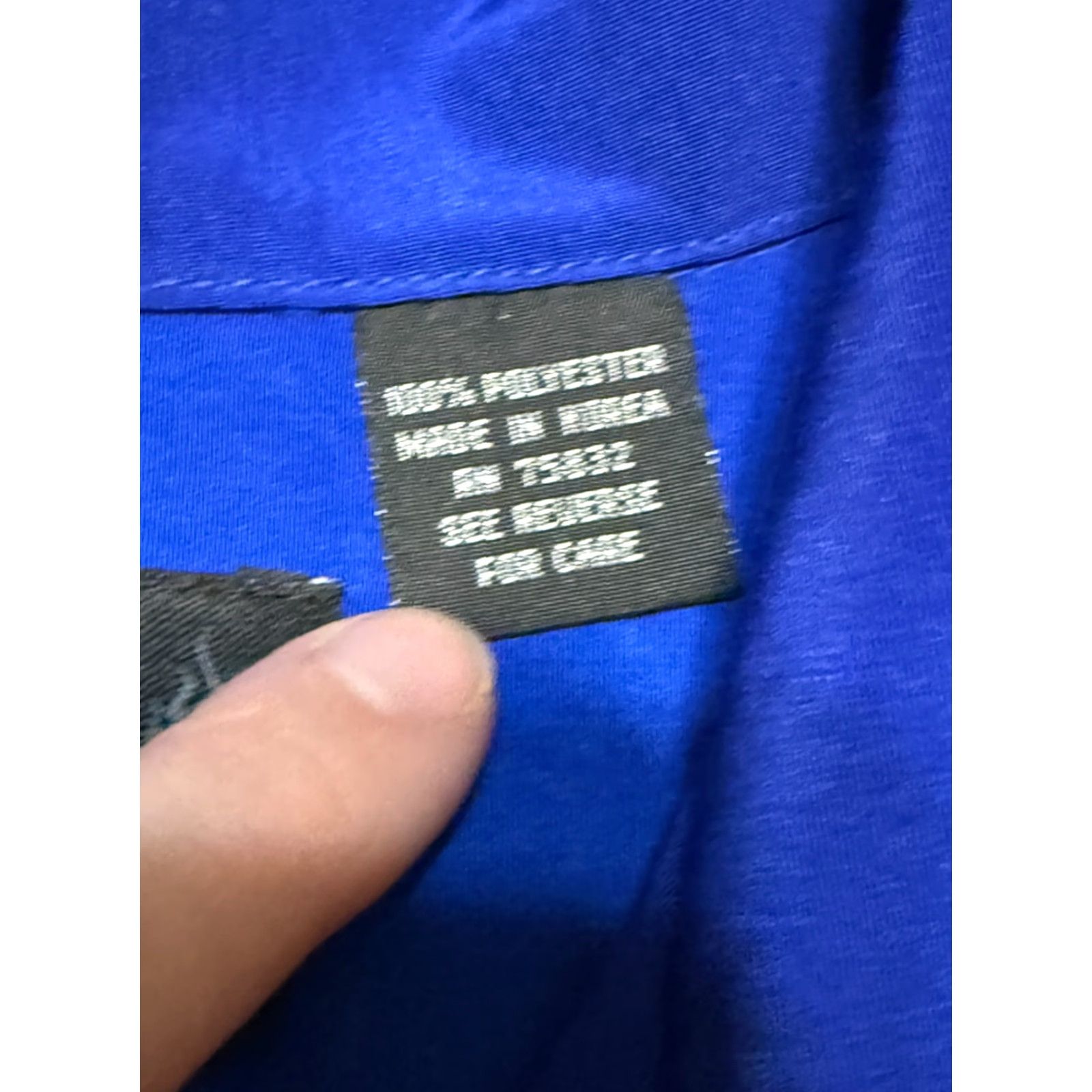 Vintage Sapphire Lounge Shirt Men's XL Blue Black White Short Sleeve Button Up Shirt Size US XL / EU 56 / 4 - 5 Thumbnail