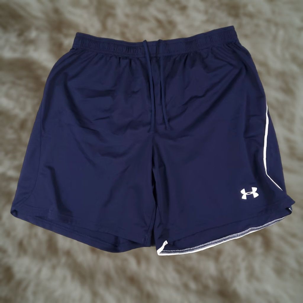 Under Armour Under Armour Shorts Mens Large Blue Athletic Running Jogging Track Active Size US 33 - 1 Thumbnail