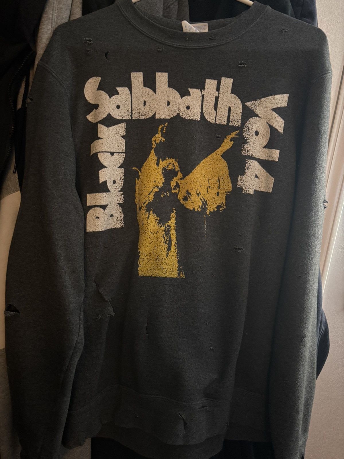 Black Sabbath Thrashed Black Sabbath Vol. 4 Album Cover Crewneck Sweater Size US M / EU 48-50 / 2 - 3 Thumbnail