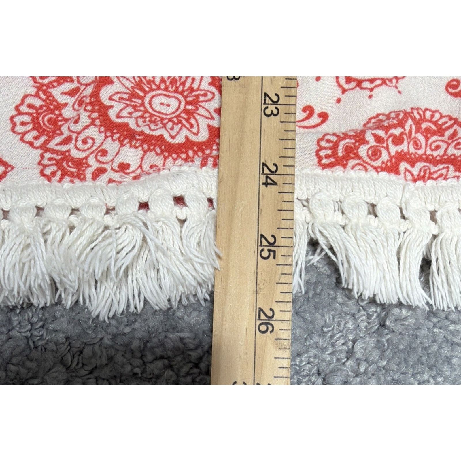 Other Ivy Jane Women’s Fringe Hem Floral Tunic Top Size M Made USA Size M / US 6-8 / IT 42-44 - 5 Thumbnail