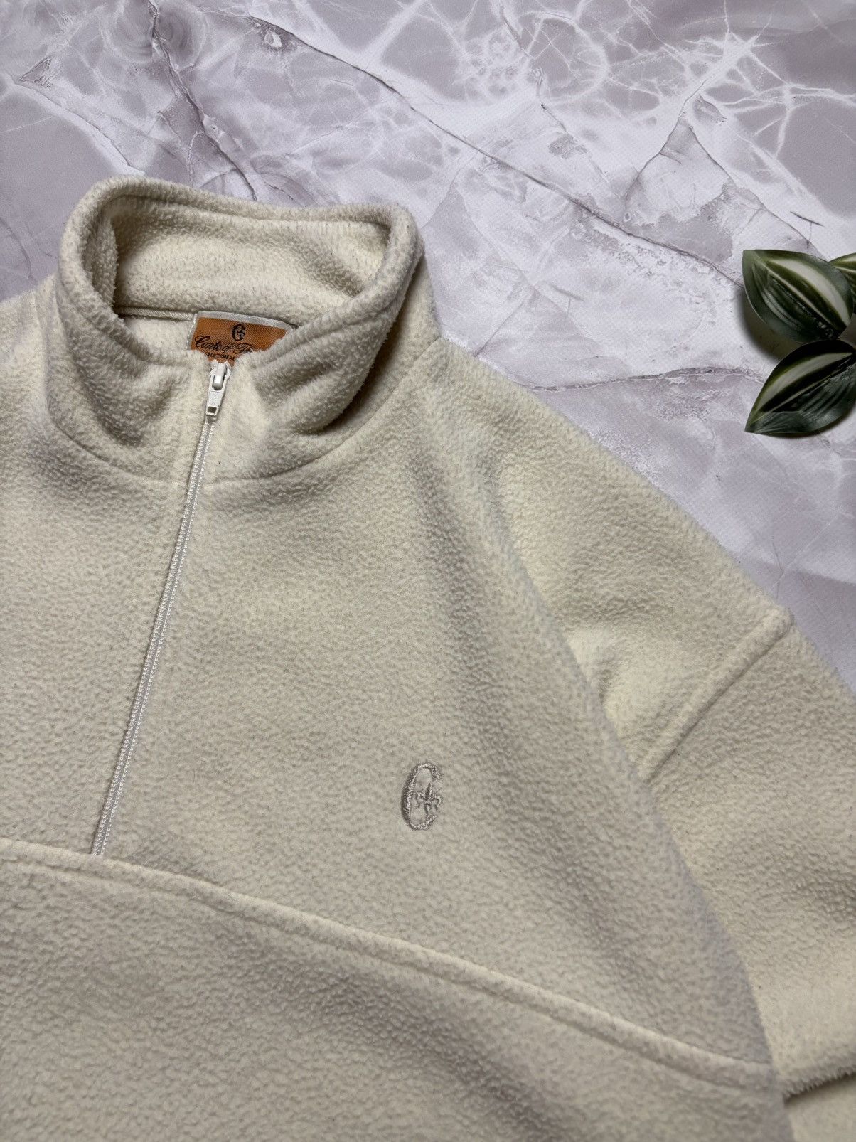 Conte of Florence Conte of Florence Vintage Half Zip Fleece Beige Mens L Size US L / EU 52-54 / 3 - 5 Thumbnail