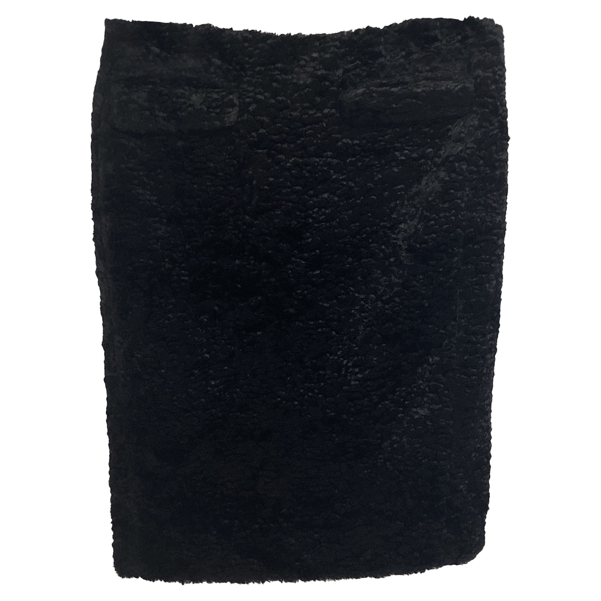 Acne Studios Acne Studios Faux Fur Midi Pencil Skirt in Black Viscose Size 24" / US 00 / IT 34 - 1 Thumbnail