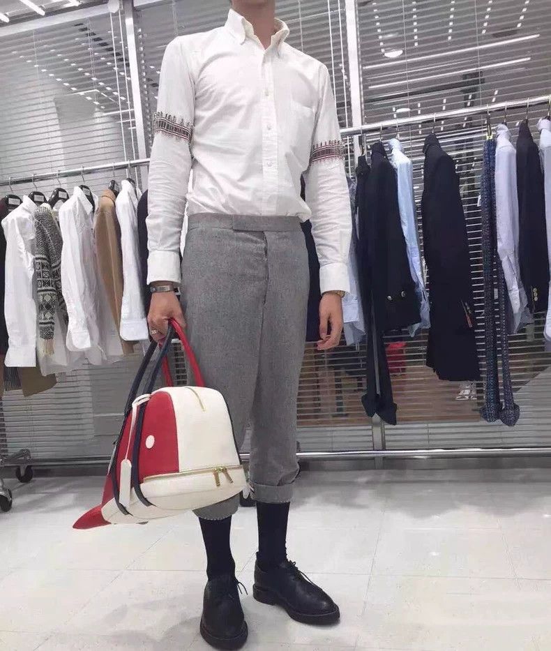 Thom Browne Thom Browne size2 Arm pin shirt-white Size US M / EU 48-50 / 2 - 8 Thumbnail