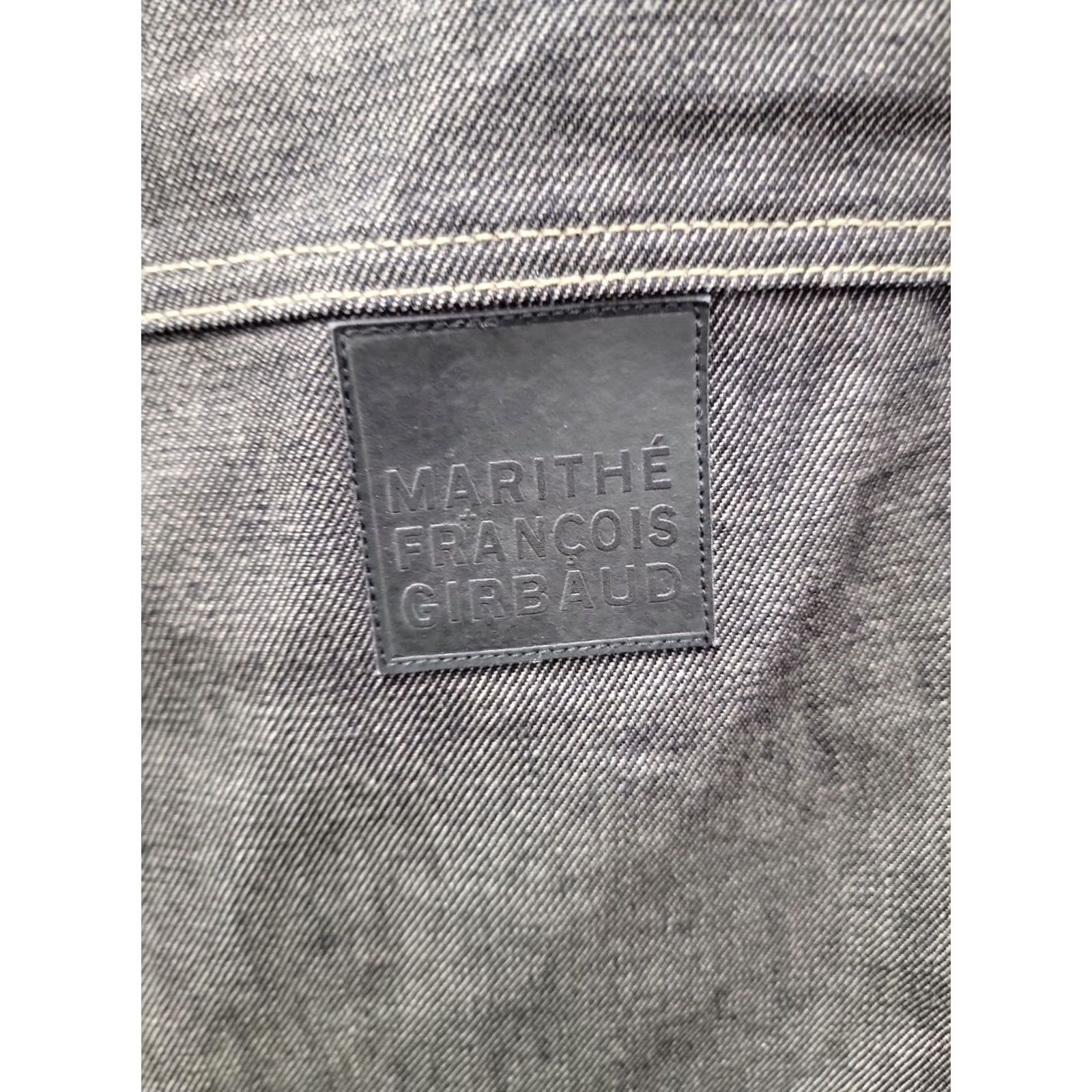 Vintage VINTAGE Marithe + Francois Girbaud Jacket Mens 2XL Gray Trucker Denim Jacket Baggy Collared Pockets Button NWT Space Size US XXL / EU 58 / 5 - 6 Thumbnail