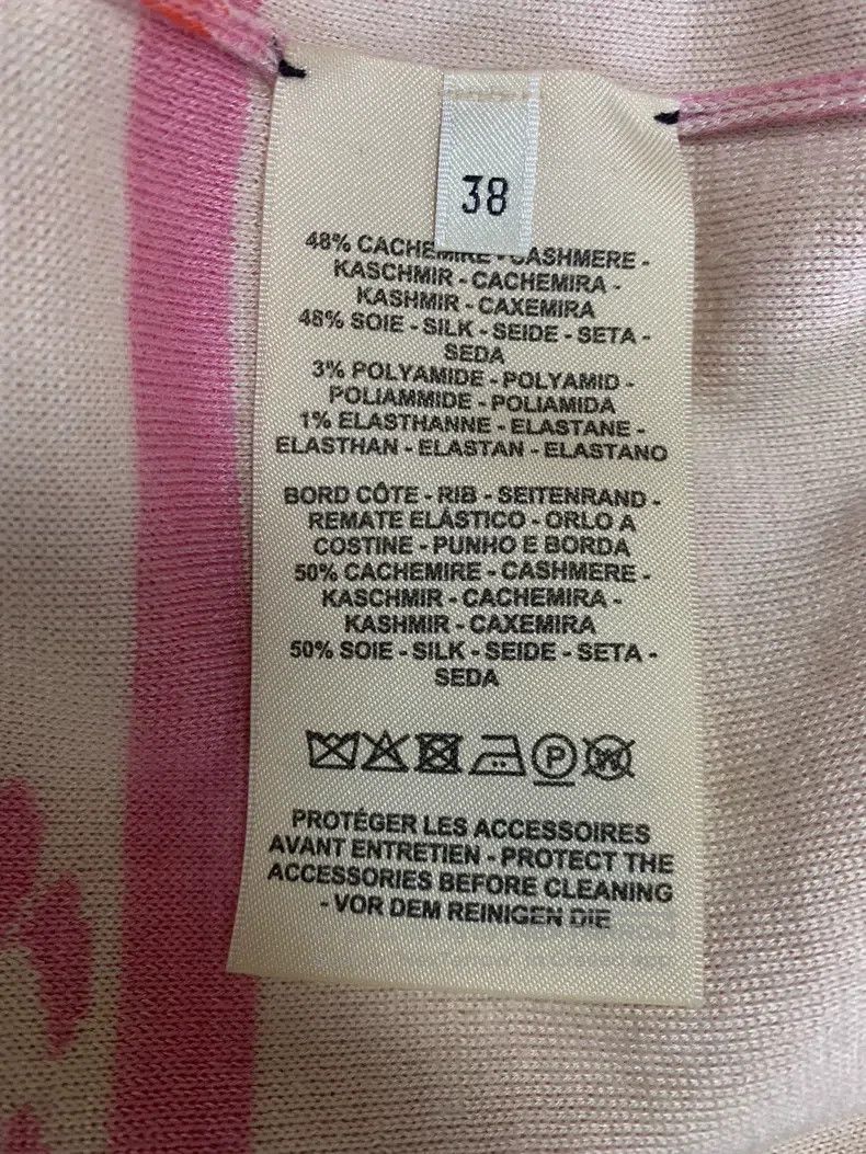Hermes Hermes Pink Rope Inlay Cashmere Knit Cardigan Size XS / US 0-2 / IT 36-38 - 8 Thumbnail