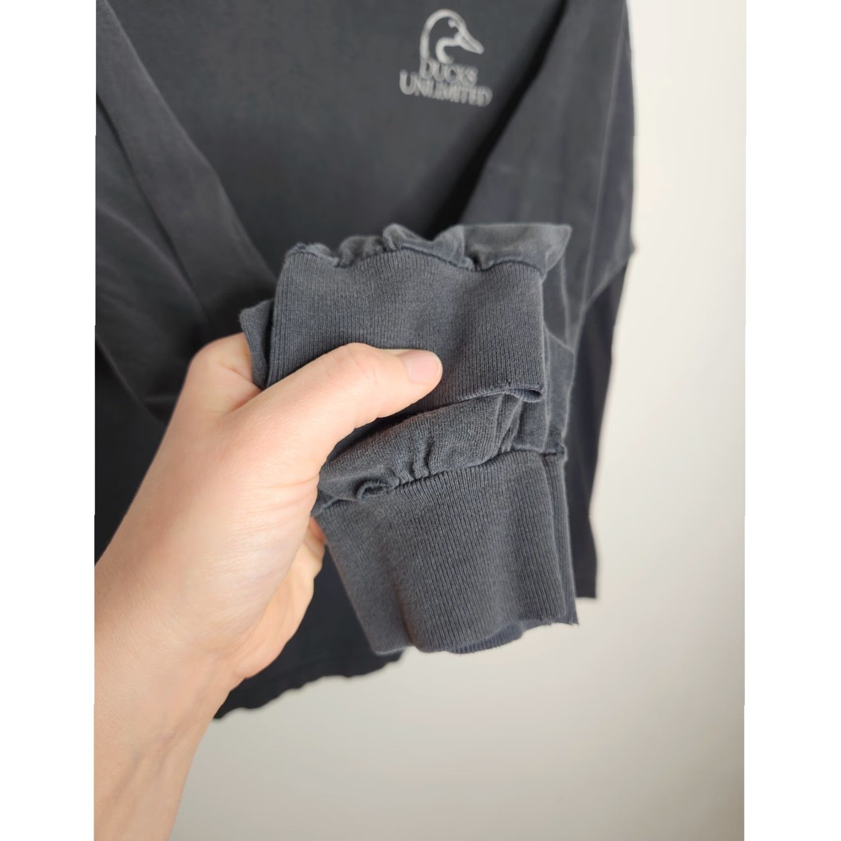 Vintage VINTAGE Ducks Unlimited Shirt Unisex Adults XL Black Long Sleeve Nature Hunting Fishing 90s 00s AOP Size US XL / EU 56 / 4 - 8 Thumbnail