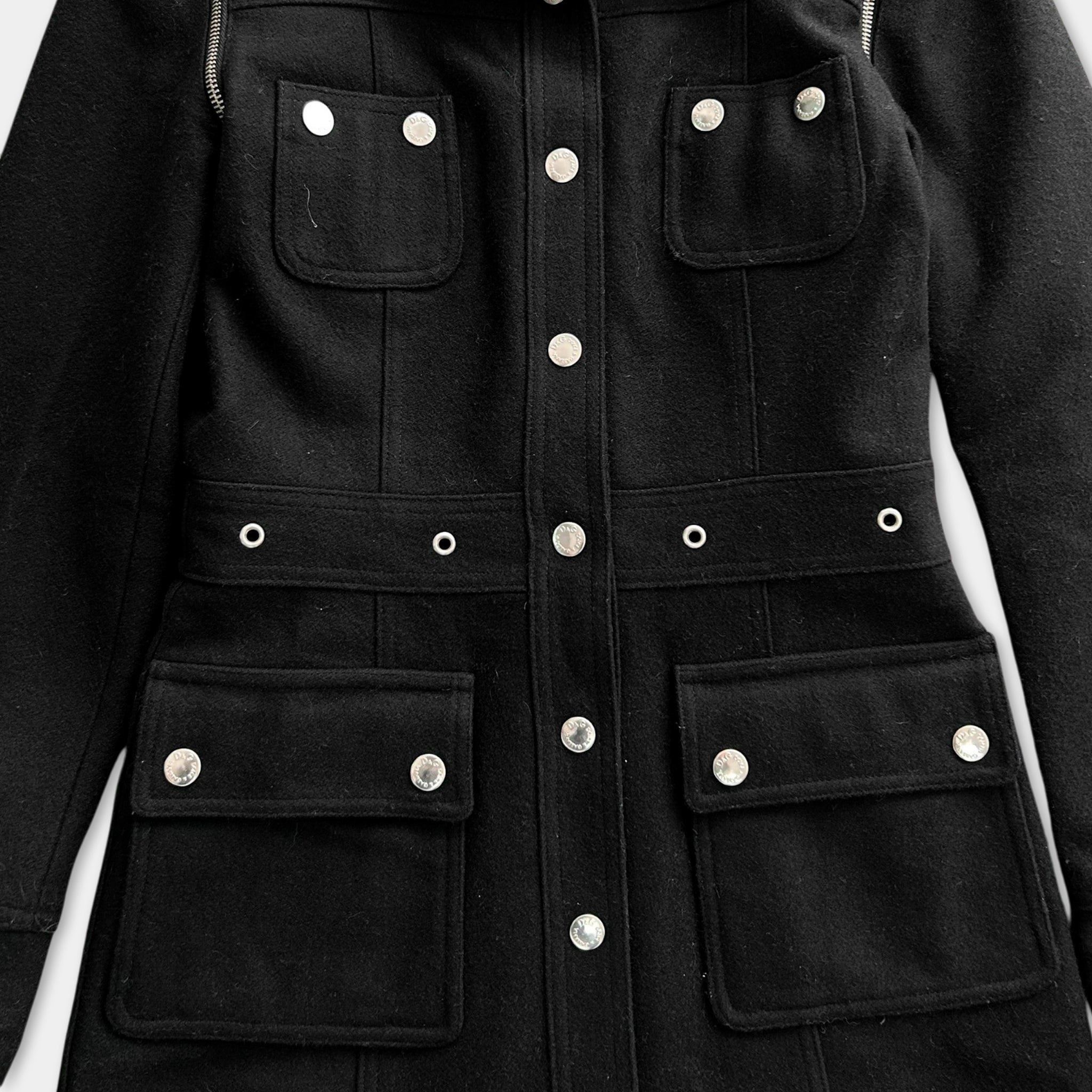 Dolce & Gabbana Dolce & Gabbana Detachable Sleeves Parka Green Size S / US 4 / IT 40 - 2 Thumbnail