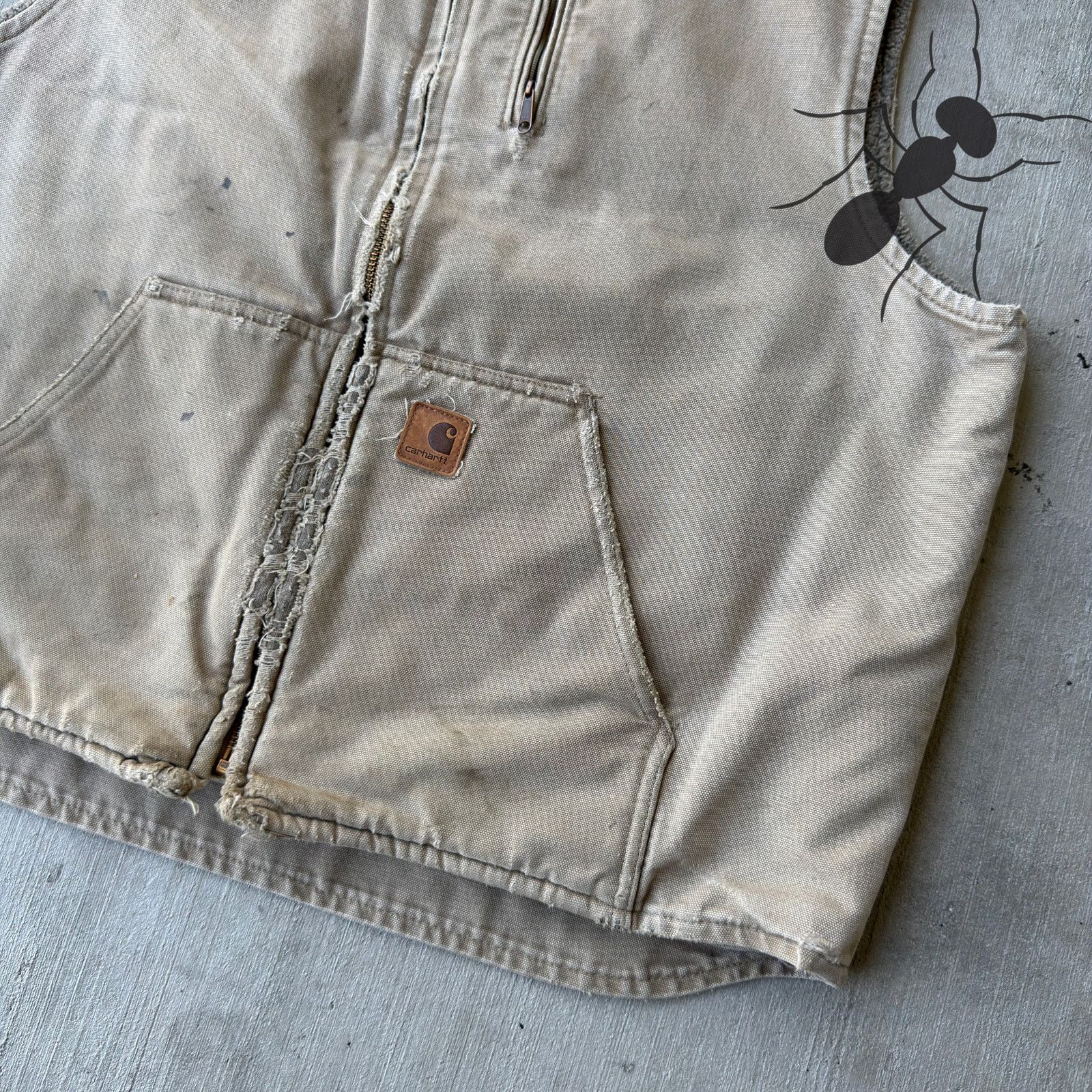 Carhartt × Vintage Carhartt V33 brown Sherpa work wear vest Size US XL / EU 56 / 4 - 2 Thumbnail