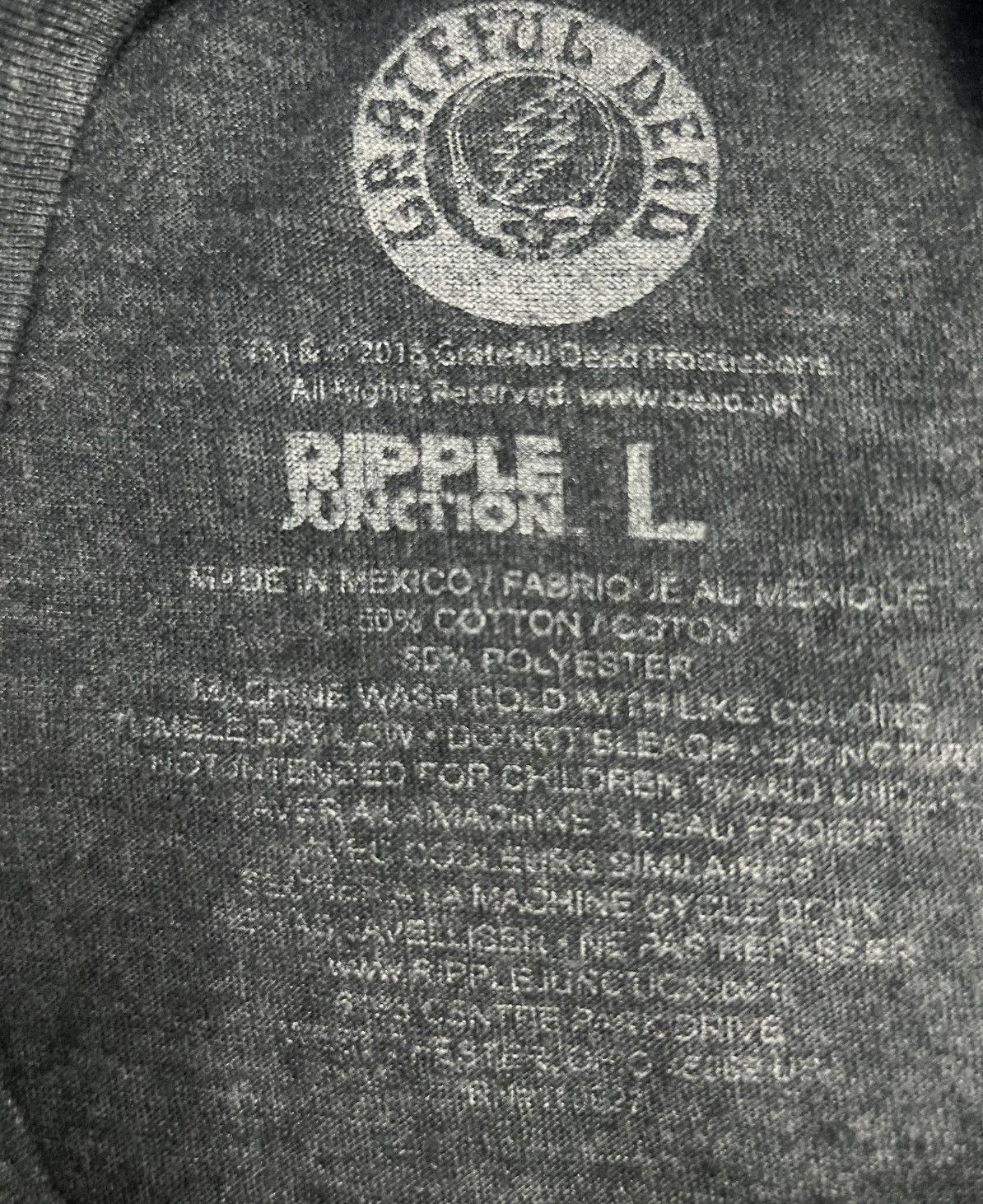 Band Tees × Grateful Dead × Ripple Junction RIPPLE JUNCTION ROCK BAND GRATEFUL DEAD SHIRT Size US L / EU 52-54 / 3 - 6 Thumbnail