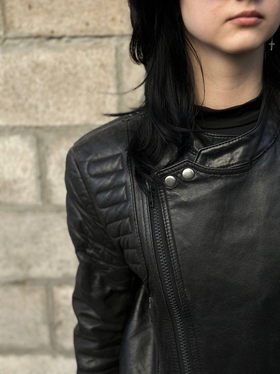 Genuine Leather VTG Moto Leather Jacket Size M Y2K Western 00s USA Hype Tren Size US L / EU 52-54 / 3 - 12 Thumbnail