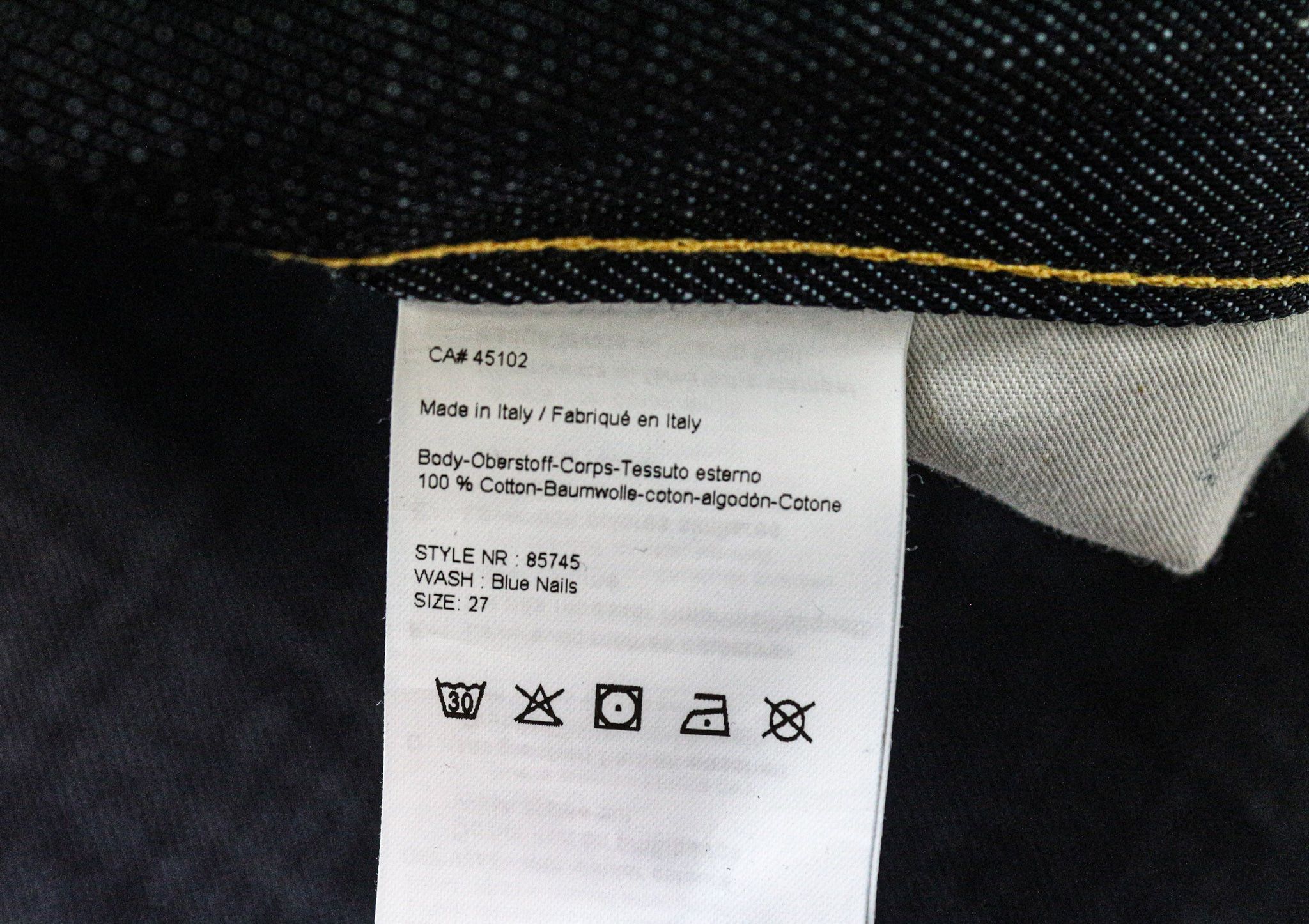 Maison Scotch W27 Dark Blue Slim Carrot Buttoned Jeans 74589 Size 27" / US 4 / IT 40 - 6 Thumbnail