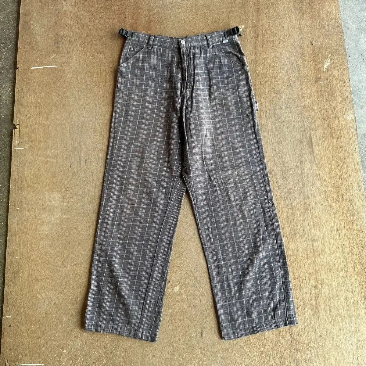 JNCO SICKS 🔥T&C SURF DESIGN CHECK TROUSERS BAGGY CARPENTER PANTS Size US 30 / EU 46 - 3 Thumbnail