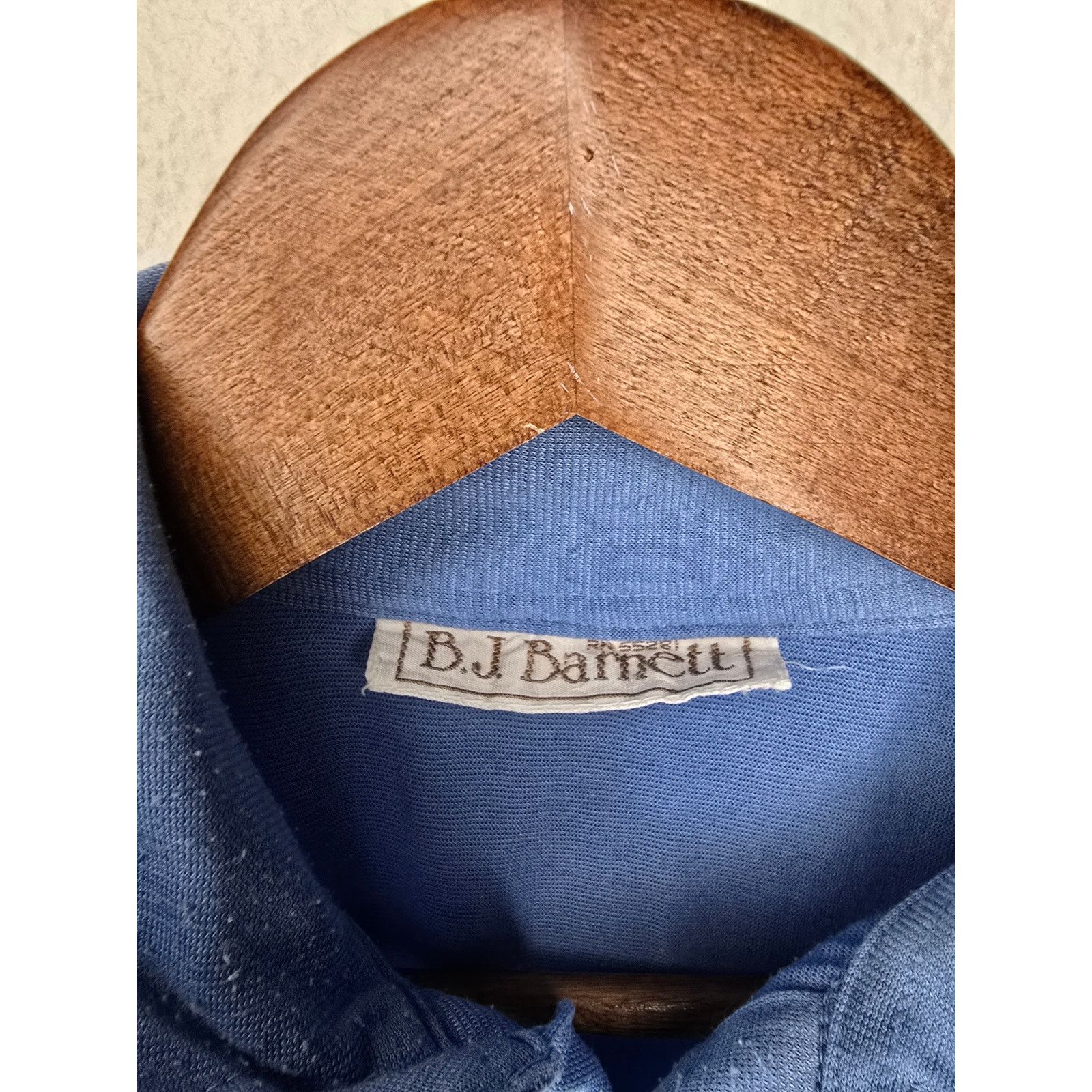 Vintage Vintage BJ Barnett Polo Mens Medium Blue Pocket Shirt 80s Size US M / EU 48-50 / 2 - 7 Thumbnail