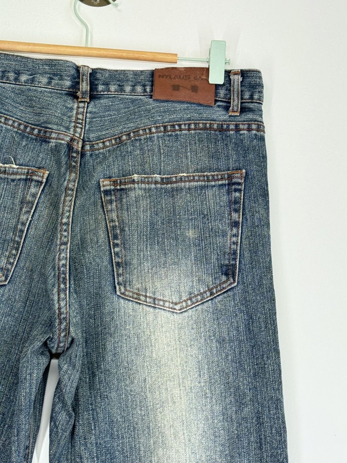If Six Was Nine × Japanese Brand × Vintage NYLAUS JEAN TARTAN PLAID JUNYA WATANABE DISTRESSED DENIM Size US 32 / EU 48 - 13 Thumbnail
