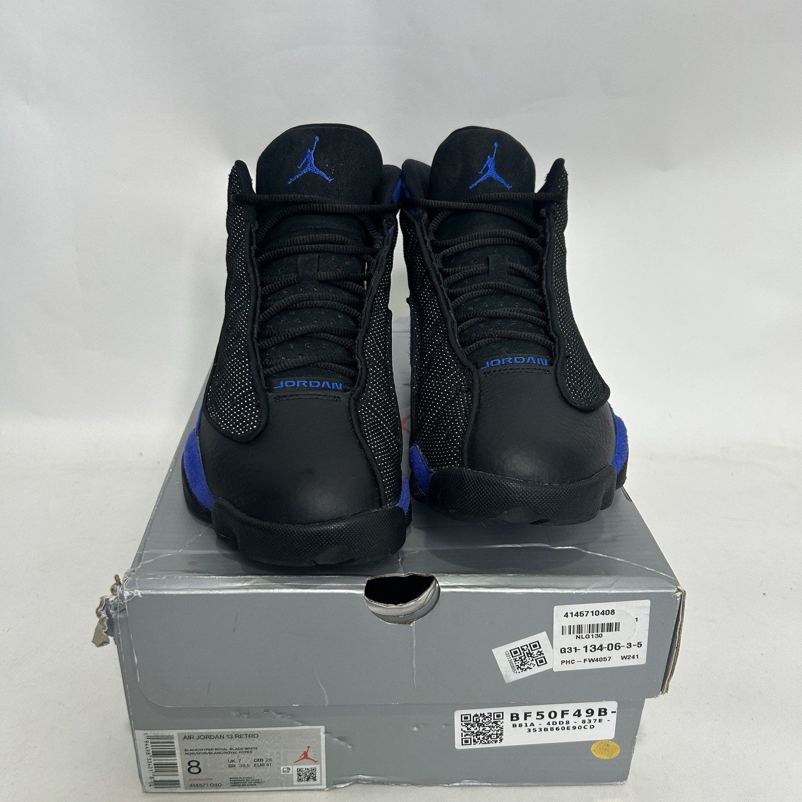 Jordan Brand Nike Air Jordan 13 Retro OG “Hyper Royal Black” 414571-040 Size US 8 / EU 41 - 2 Thumbnail